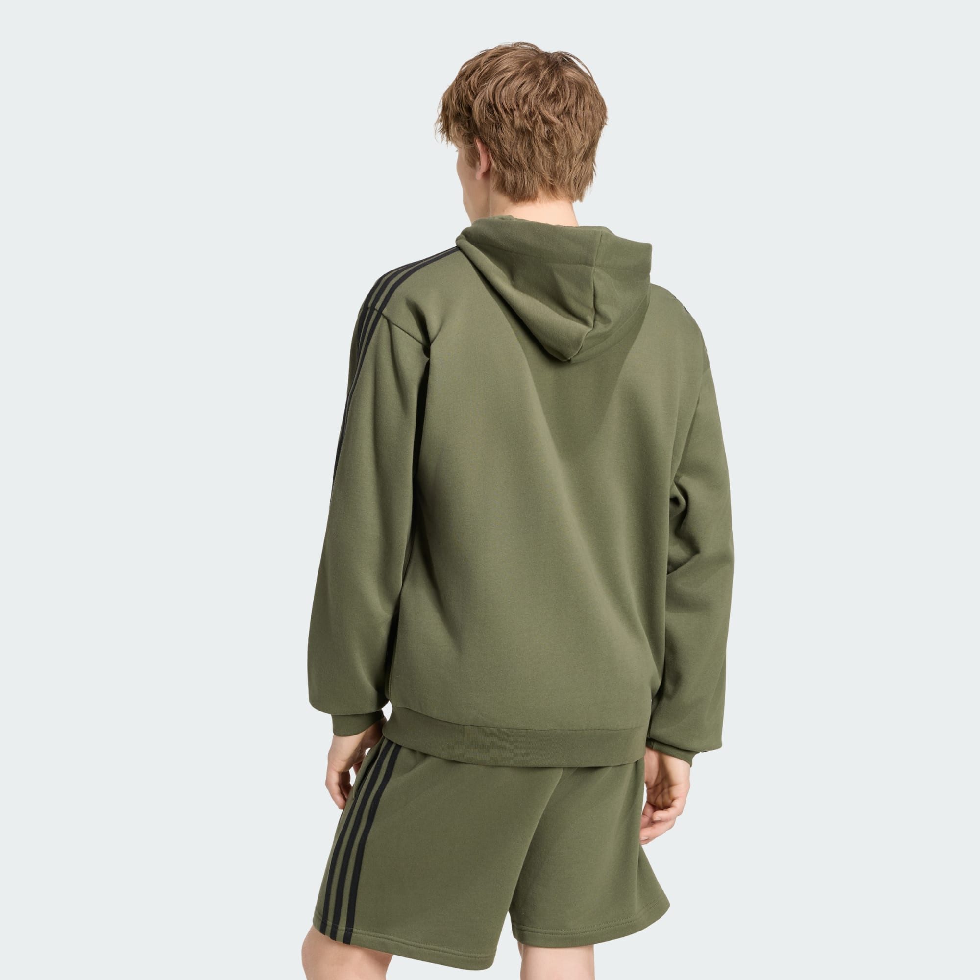 adidas Sportswear Funktionsjacke ESSENTIALS 3-STREIFEN FRENCH TERRY KAPUZENJACKE (1-St)