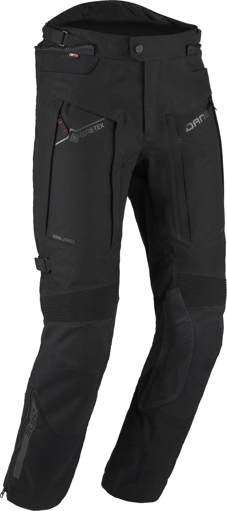 DANE Motorradhose Spor Gore-Tex Motorrad Textilhose 3-Lagen-Laminat,Verbindungsreißverschluss,Hüftprotektoren enthalt