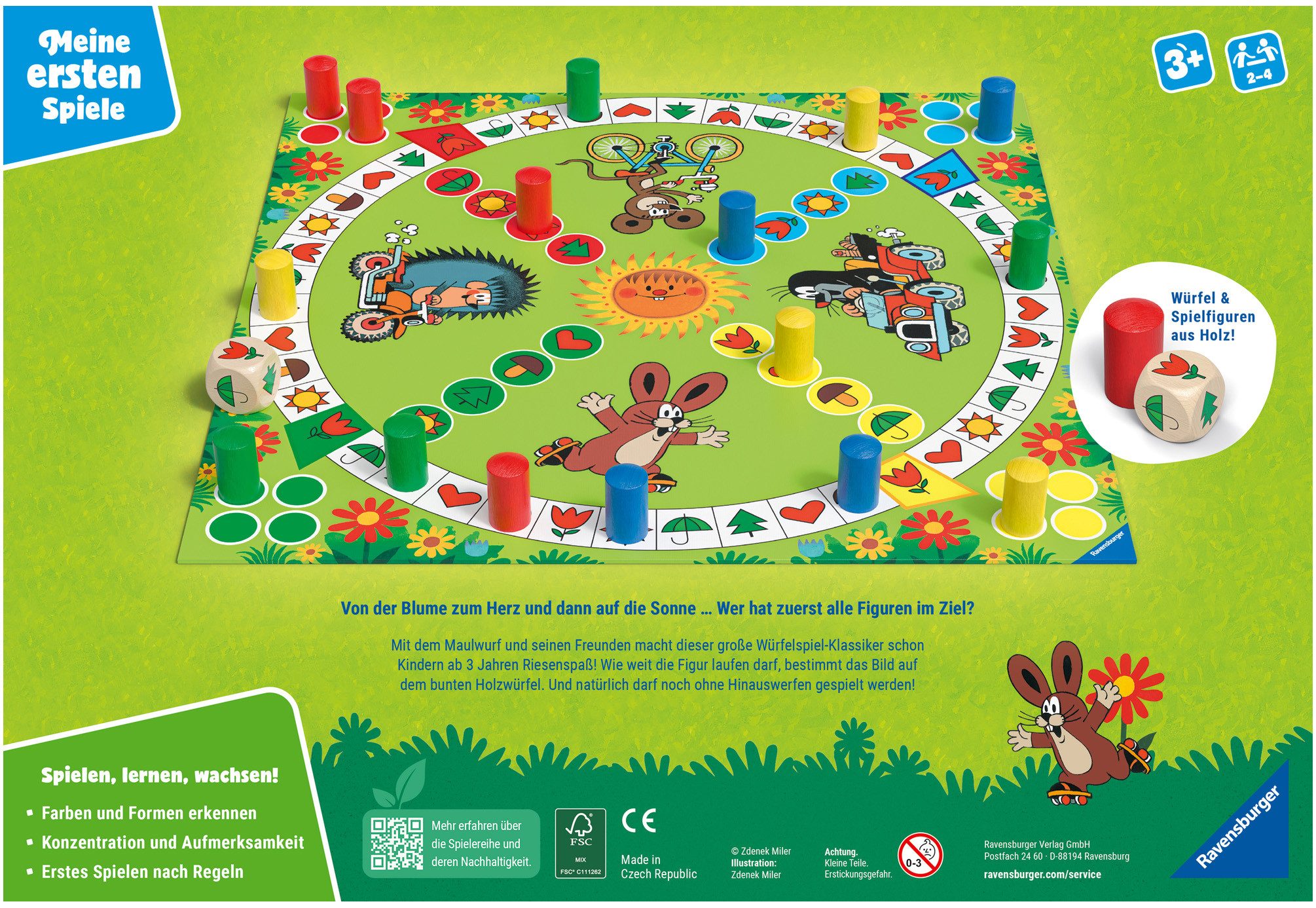 Ravensburger Spiel Der Maulwurf und sein Lieblingsspiel, Kinderspiel, Made in Europe