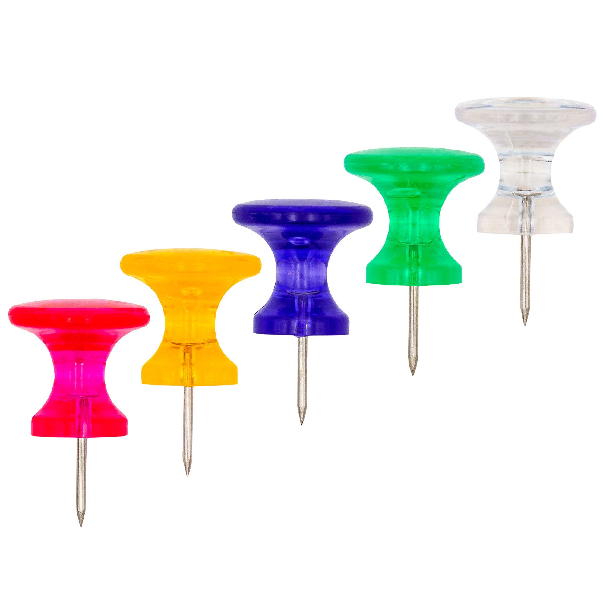 TSI Канцелярские товары Pinnnadel Pinnwandnadeln XXL farbig transparent 30er Packung