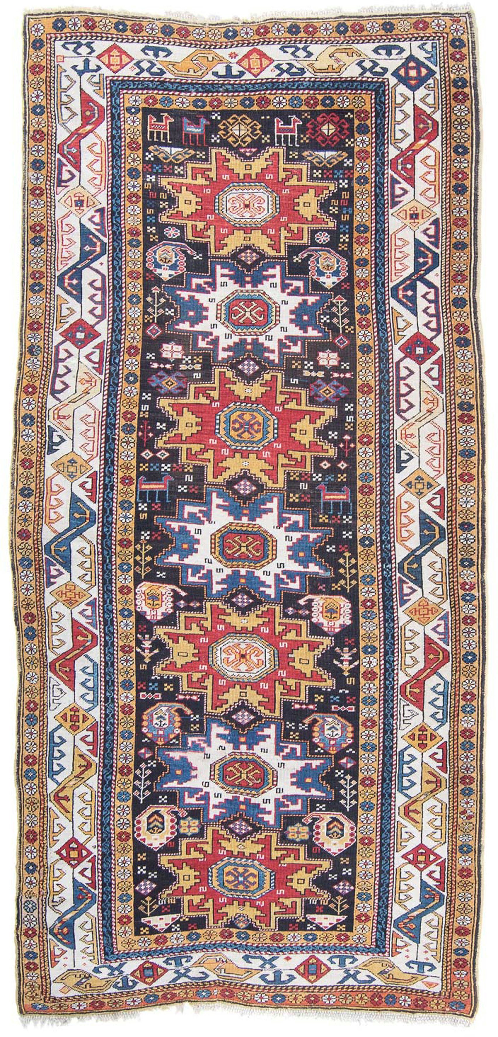 Orientteppich Perser - Täbriz - Höhe: morgenland, cm 60 Einzelstück mit mehrfarbig, - 90 mm, Zertifikat Handgeknüpft, Wohnzimmer, rechteckig, Royal - 7 x