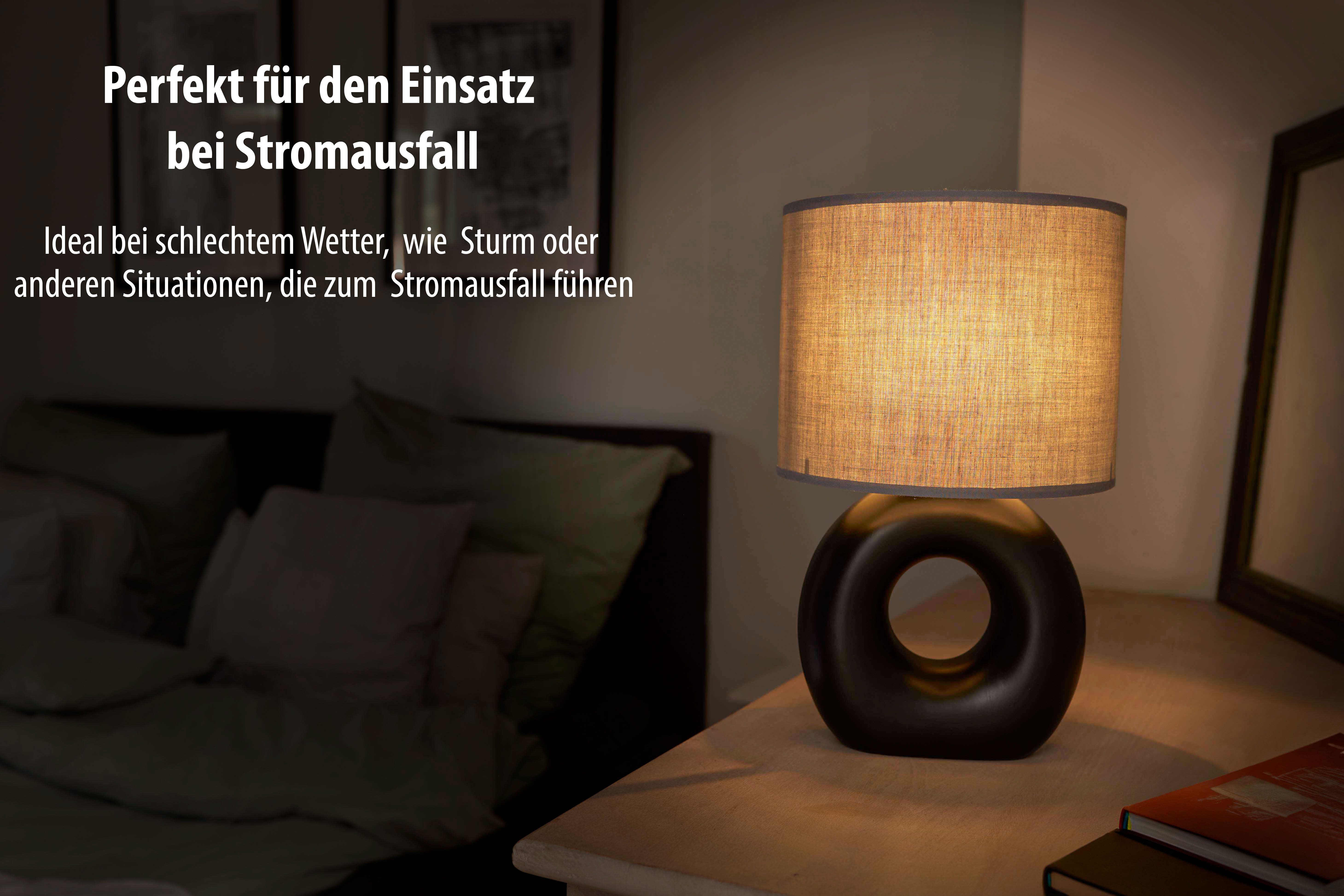 Northpoint LED Tischleuchte LED Batterie Tischleuchte für Innen & Außen Timerfunktion Kabellos