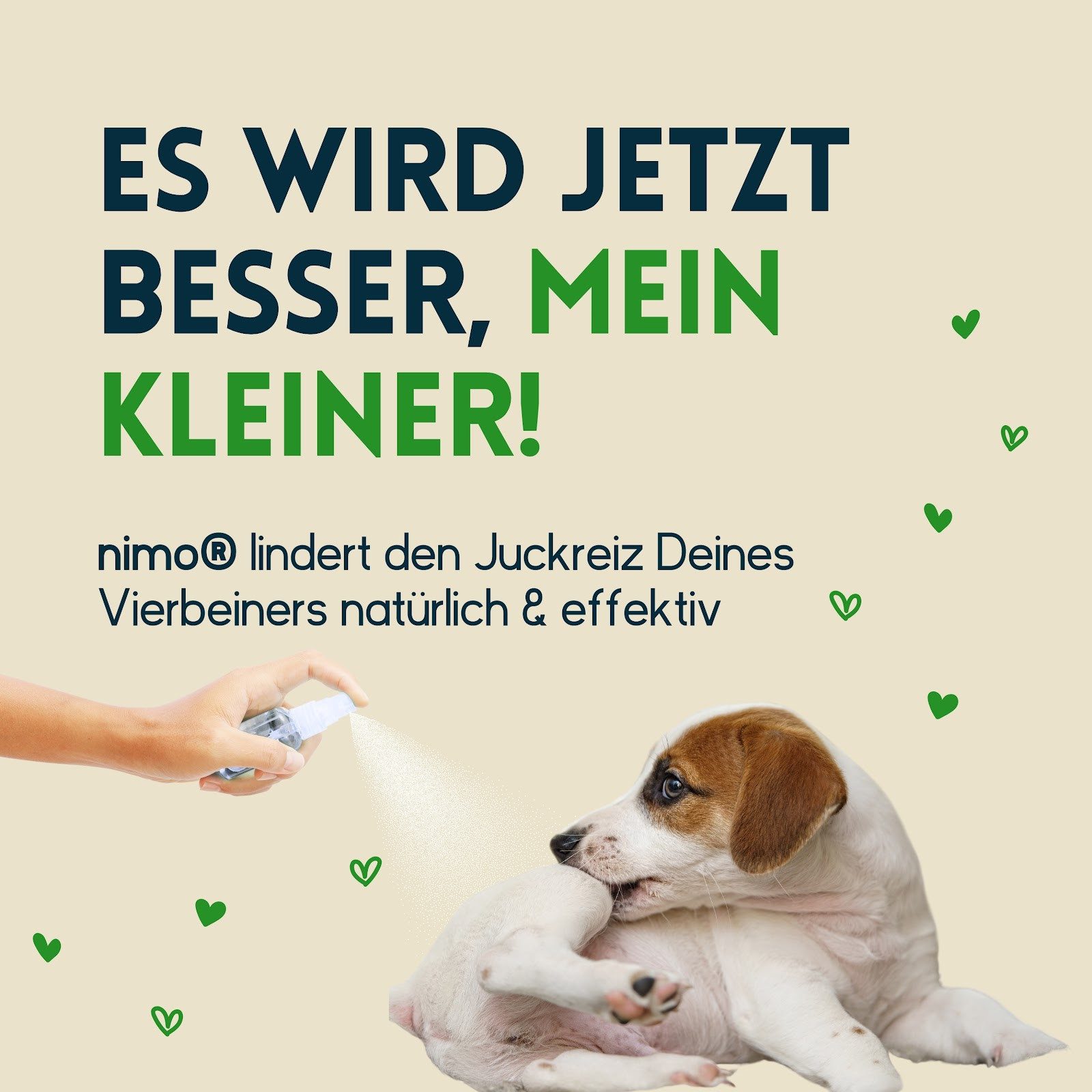 nimo Gesichts- und Körperspray Haustier Hautpflegespray, 1-tlg., natürliche Feuchtigkeitsversorgung für die Haut