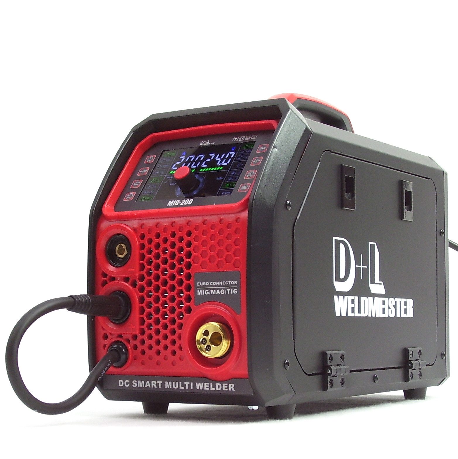 Apex Schutzgasschweißgerät 5in1 Schweißgerät 200A LCD Mig/Mag Wig E-Hand 13958, 1-tlg. – Bild 5 von 5