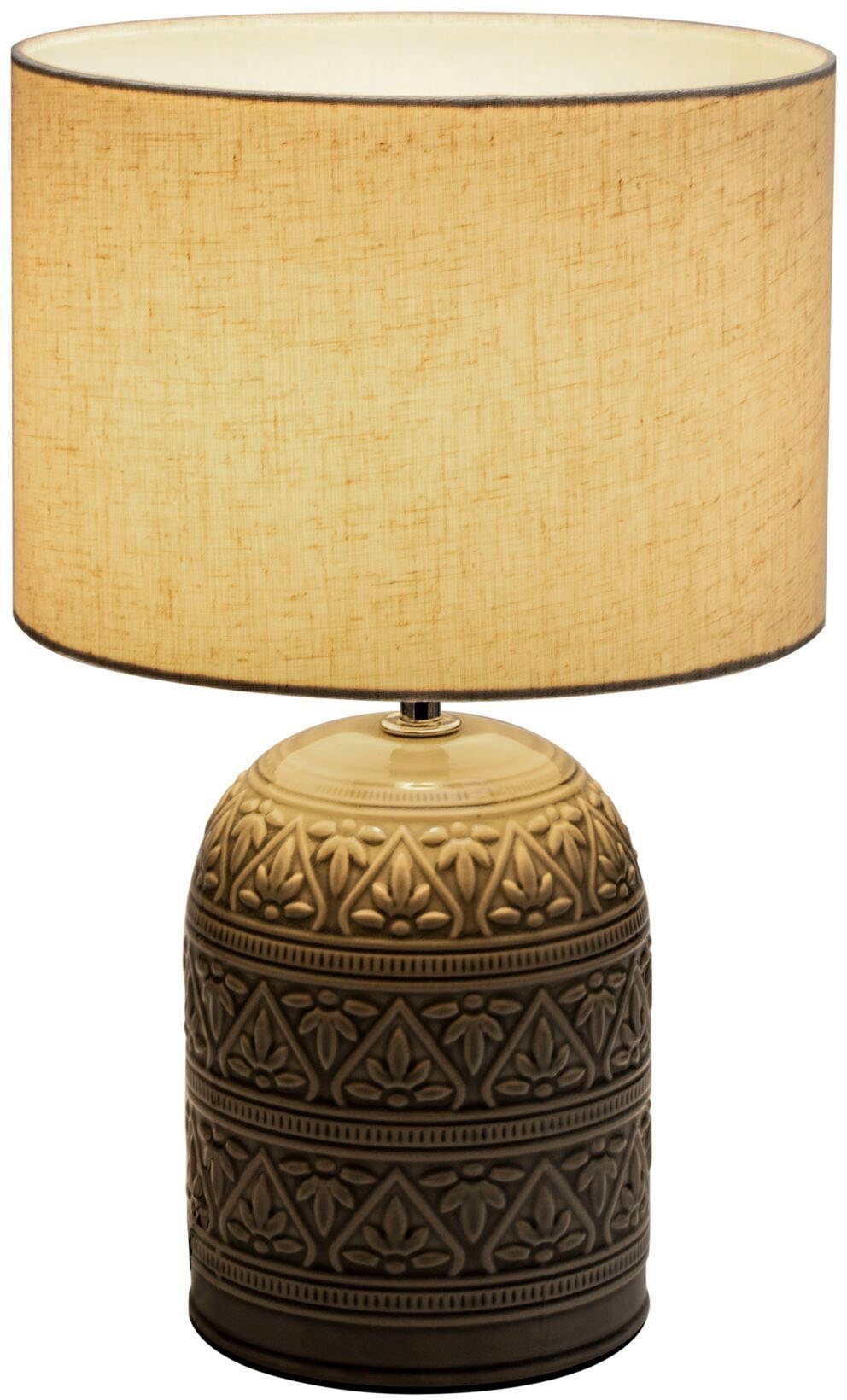 Pauleen Tischleuchte Tender Pearl max20W Beige 230V Stoff/Keramik, Ein-/Aus günstig online kaufen