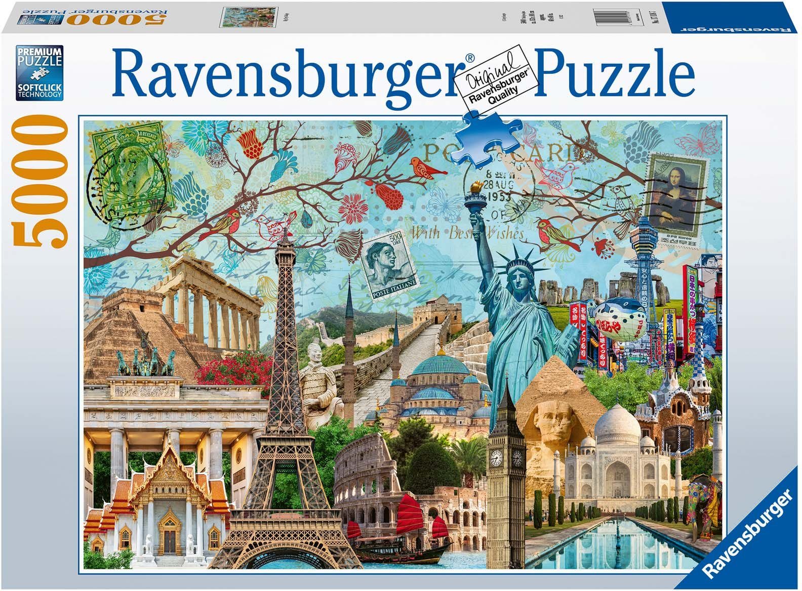 Ravensburger Puzzle Big City Collage, 5000 Puzzleteile, Made in Germany
