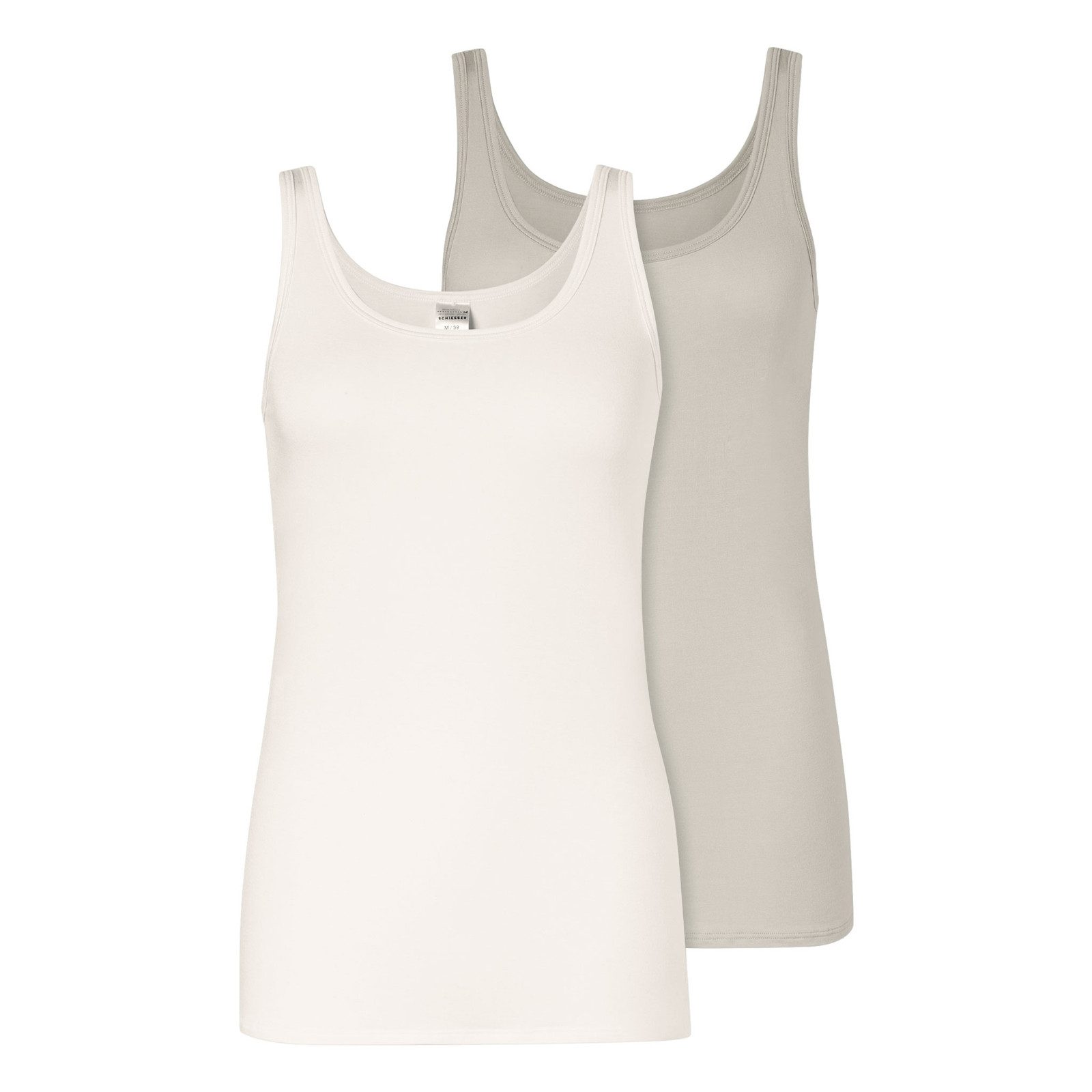 Schiesser Unterhemd 2er Pack Trägertop (2-St., 2 Stück) mit breiten Trägern günstig online kaufen
