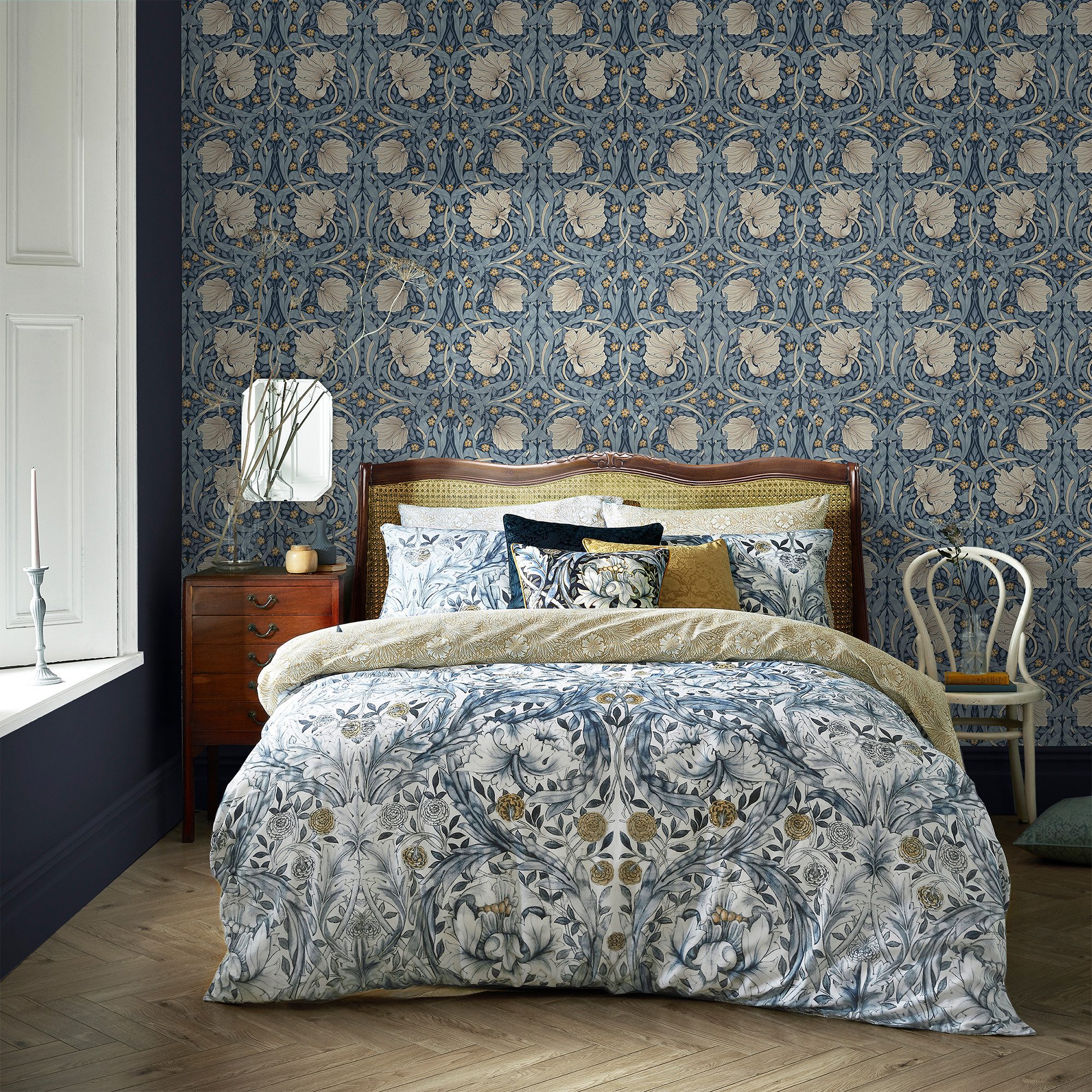 WILLIAM MORRIS AT HOME Vliestapete Pimpernel, texturiert, Retro, (1 St), Design Tapeten