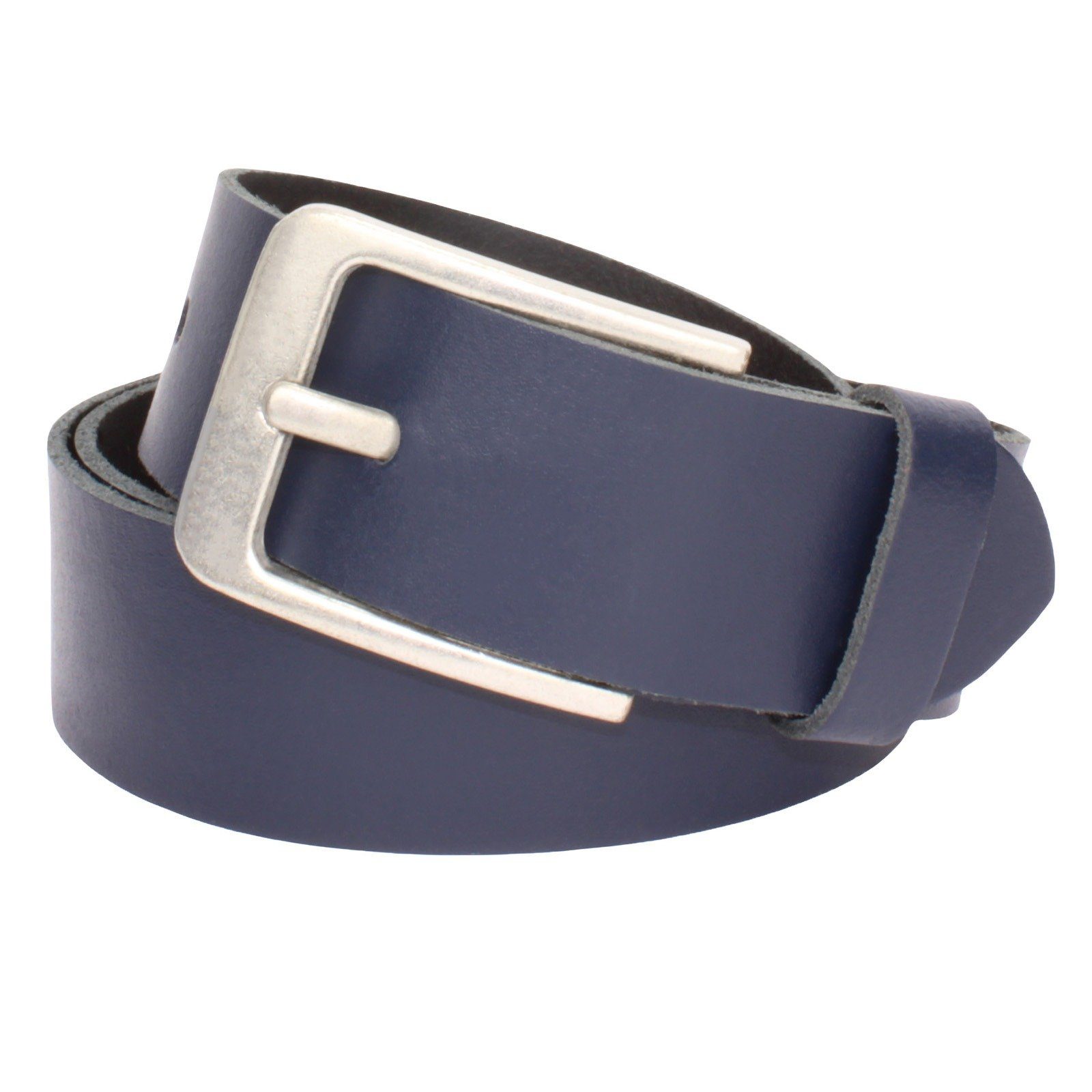 Manza Ledergürtel Gürtel Ledergürtel 4cm breit Echt Leder Jeansgürtel Unisex Kürzbar