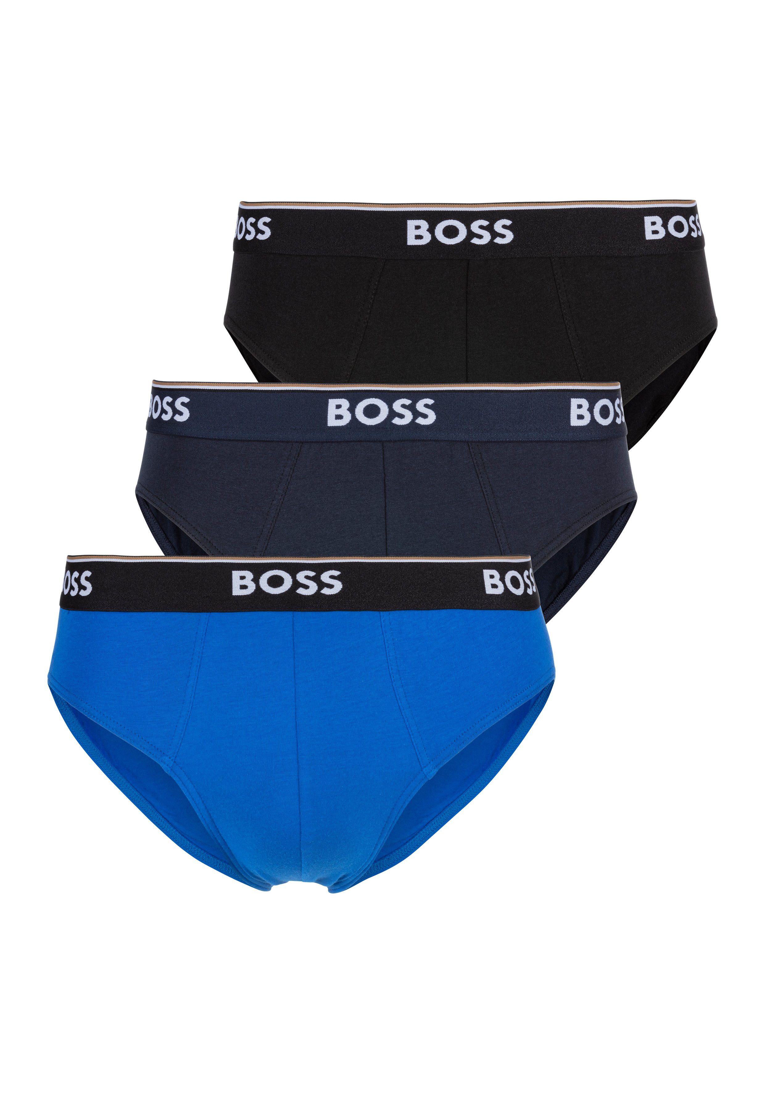 BOSS Slip Brief 3P Power (Packung, 3-St., 3er) mit BOSS Logobund