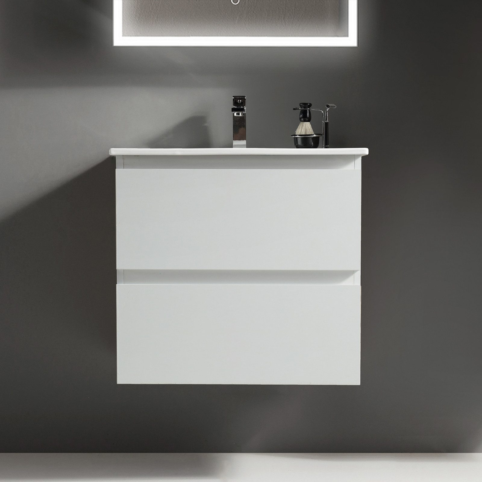 Alpenberger Badmöbel-Set - Badschrank Badezimmerschrank, (Led günstig online kaufen