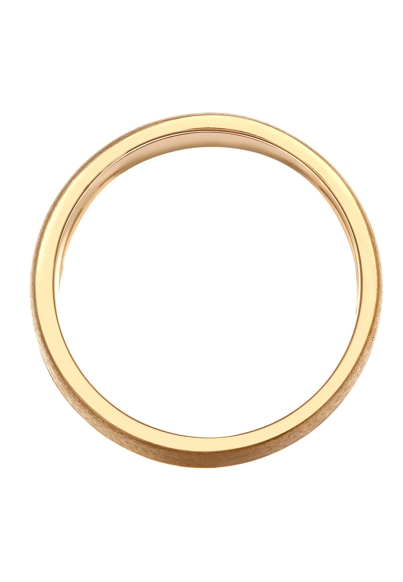 Elli Fingerring Bandring Breit Matt Gebürstet Basic 925 Silber