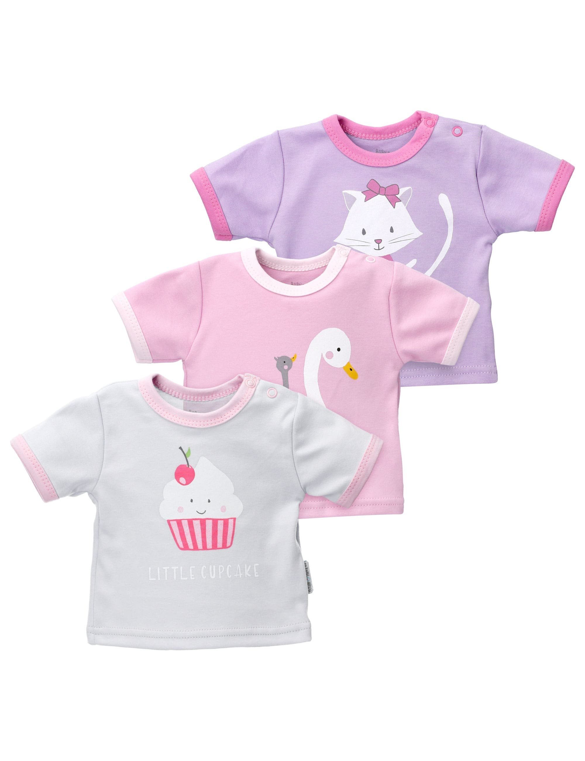 Langarmshirt T-Shirt Katze, Little Cupcake