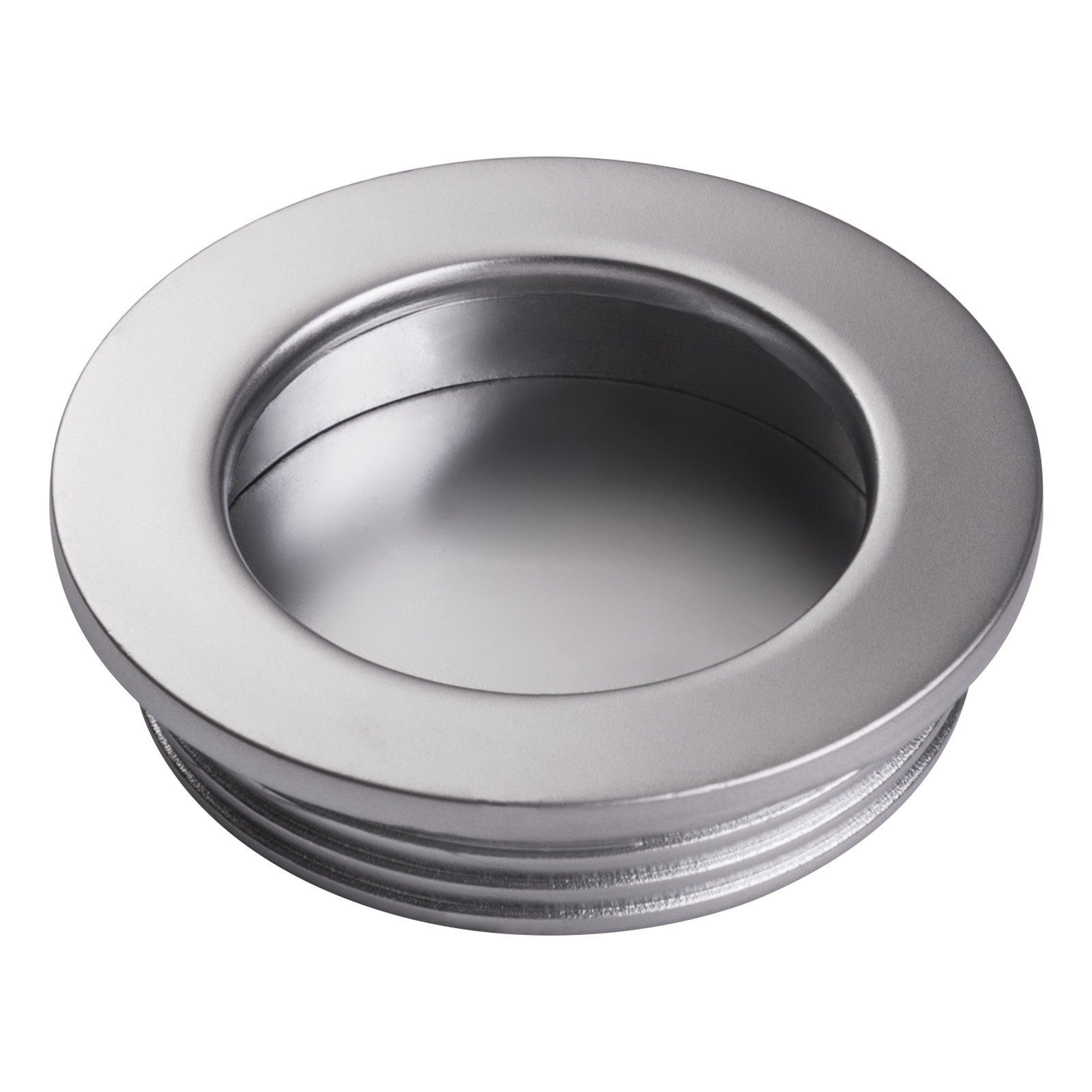 SO-TECH® Möbelgriff Muschelgriff EL-06 Ø 40 mm - Wird in die Front eingefräst, Chrom matt