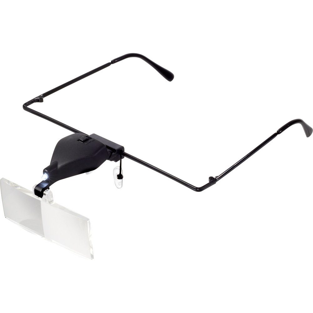 TOOLCRAFT Handlupe TOOLCRAFT TO-5137812 Lupenbrille mit LED-Beleuchtung Vergrößerungsfak