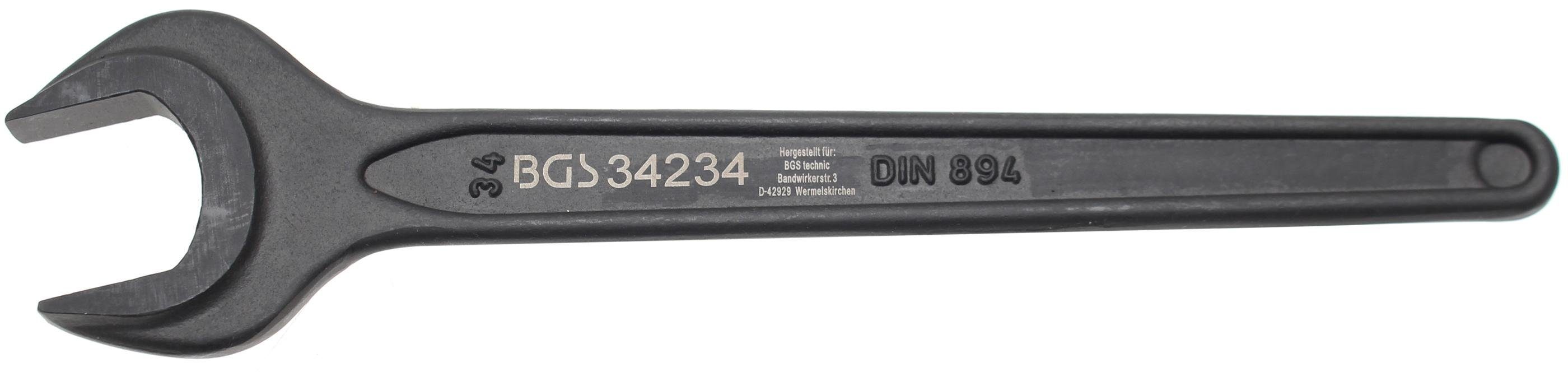 BGS technic Maulschlüssel Einmaulschlüssel, DIN 894, SW 34 mm