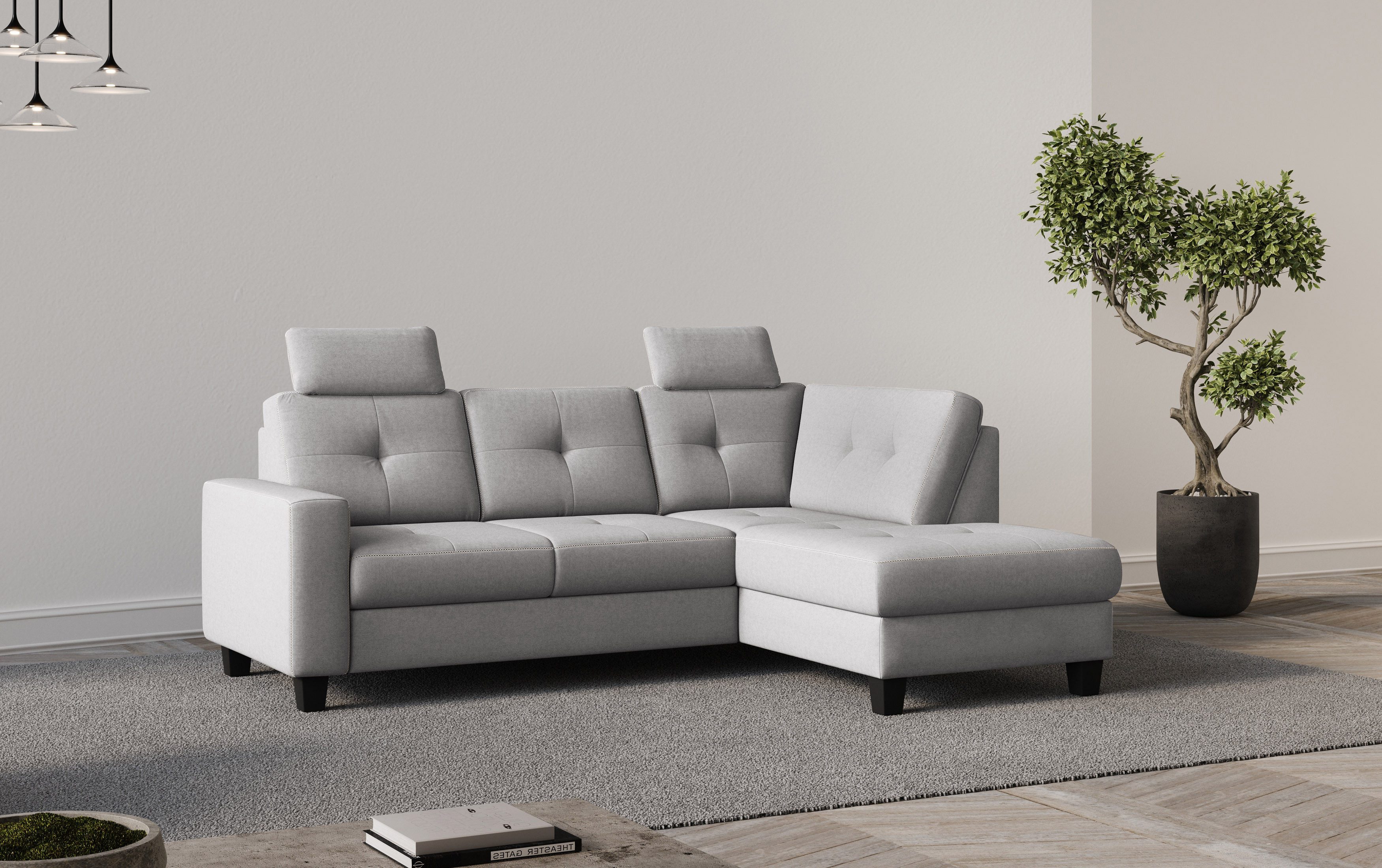 Home affaire Ecksofa Varese, wahlweise mit Bettfunktion und Bettkasten