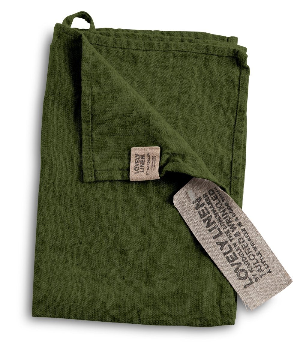 Lovely Linen Platzset Linen Lovely Platzset Leinen jeep green (1 Stück), LOVELY 35X50 JEEP GREEN L19xB13,5xH2 CM