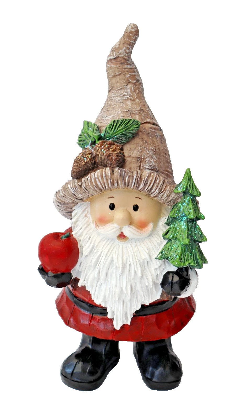 dekotrend.gallery Weihnachtsfigur Deko Wichtel Zwerg Weihnachtsmann Winterfigur Skulptur Figur Objekt, Garten Dekofigur Dekoskulptur Dekoobjekt aus Polyresin (Kunststein)