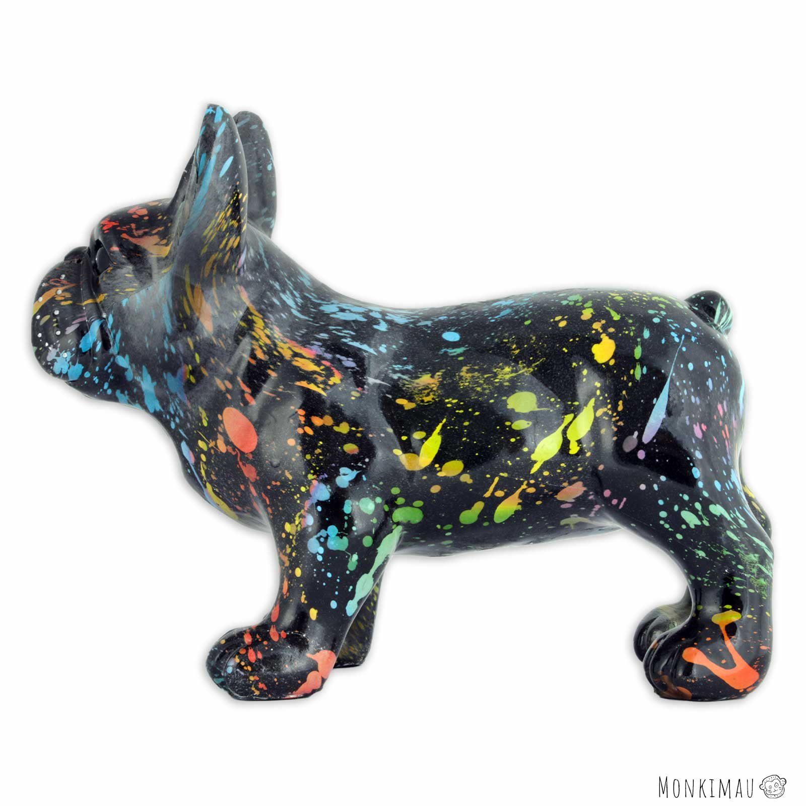 Deko Bulldogge Tier - Dekoration Wohnzimmer Französische Tierfigur (Packung) Figur Figuren Monkimau