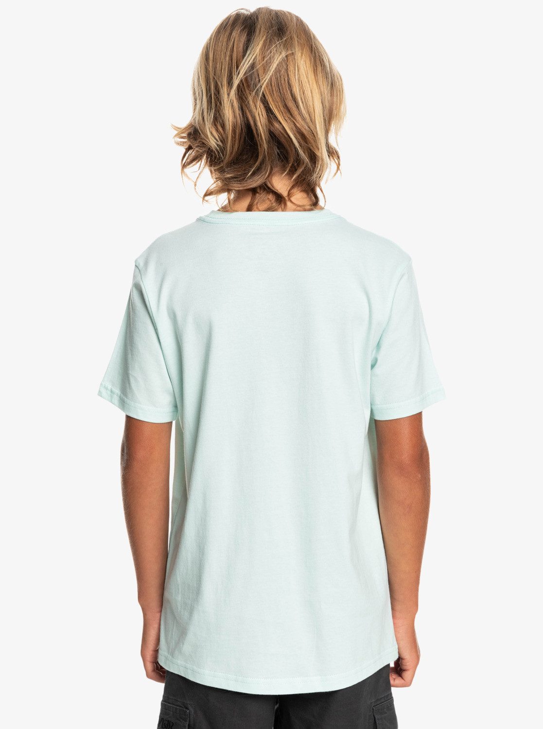 Quiksilver T-Shirt Comp Logo Blue Glass
