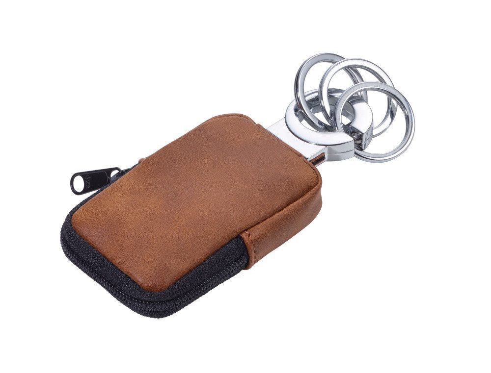 Schlüsselanhänger Schlüsselanhänger mit Täschchen für Kleingeld, APPLE AirTag®, etc. CLE