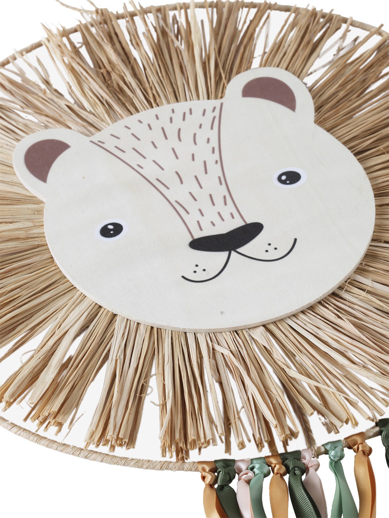 vertbaudet Traumfänger Kinderzimmer Traumfänger LÖWE aus Naturbast