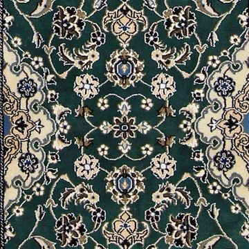 Orientteppich Perser - Nain - Royal - 200 x 60 cm - dunkelgrün, morgenland, rechteckig, Höhe: 10 mm, Wohnzimmer, Handgeknüpft, Einzelstück mit Zertifikat
