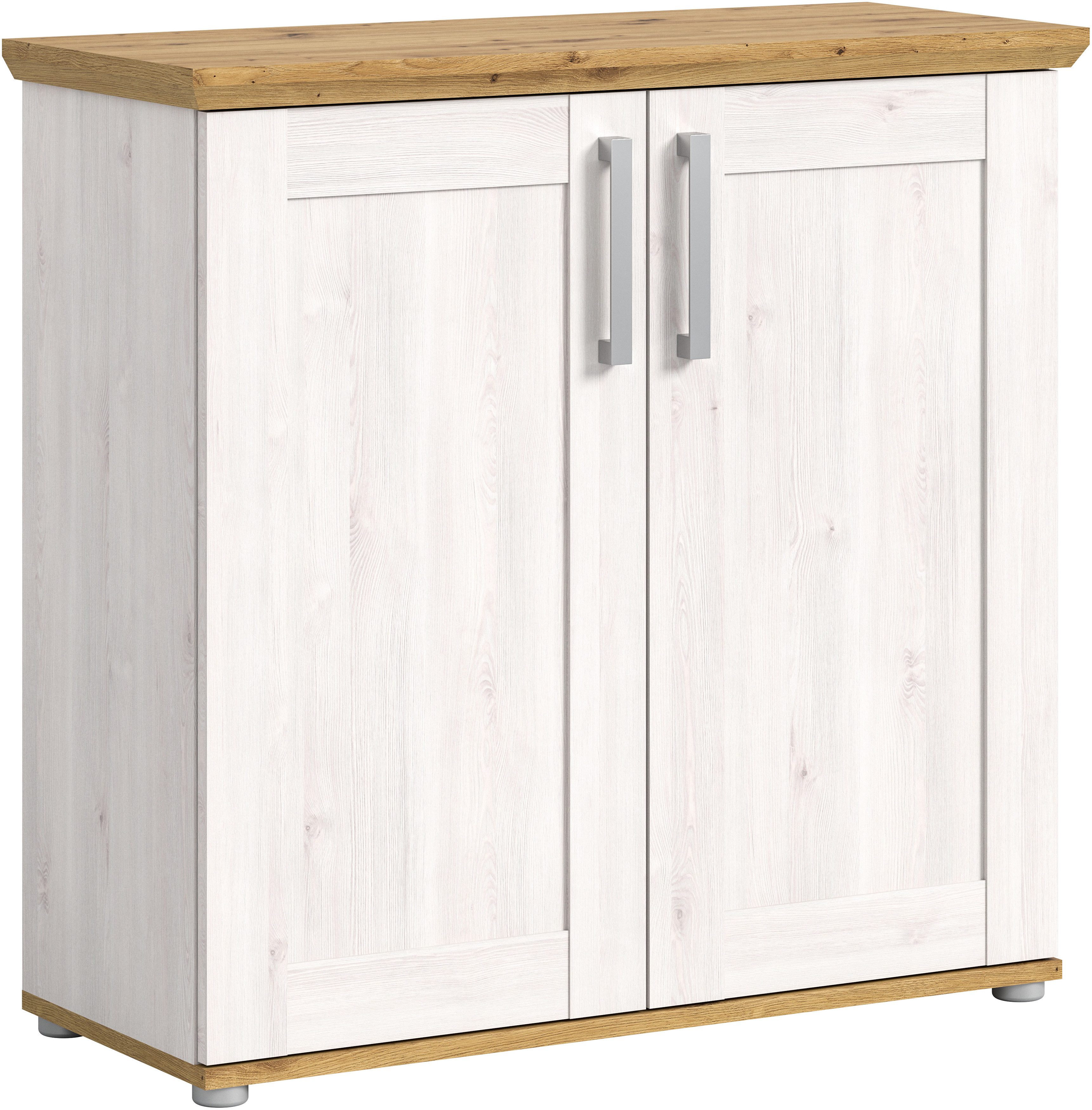 Home affaire Kommode COSENZA, Breite 95 cm, 2 Türen, 2 Einlegeböden, 3 Fächer, in Landhausoptik, Anrichte, Schrank, Sideboard