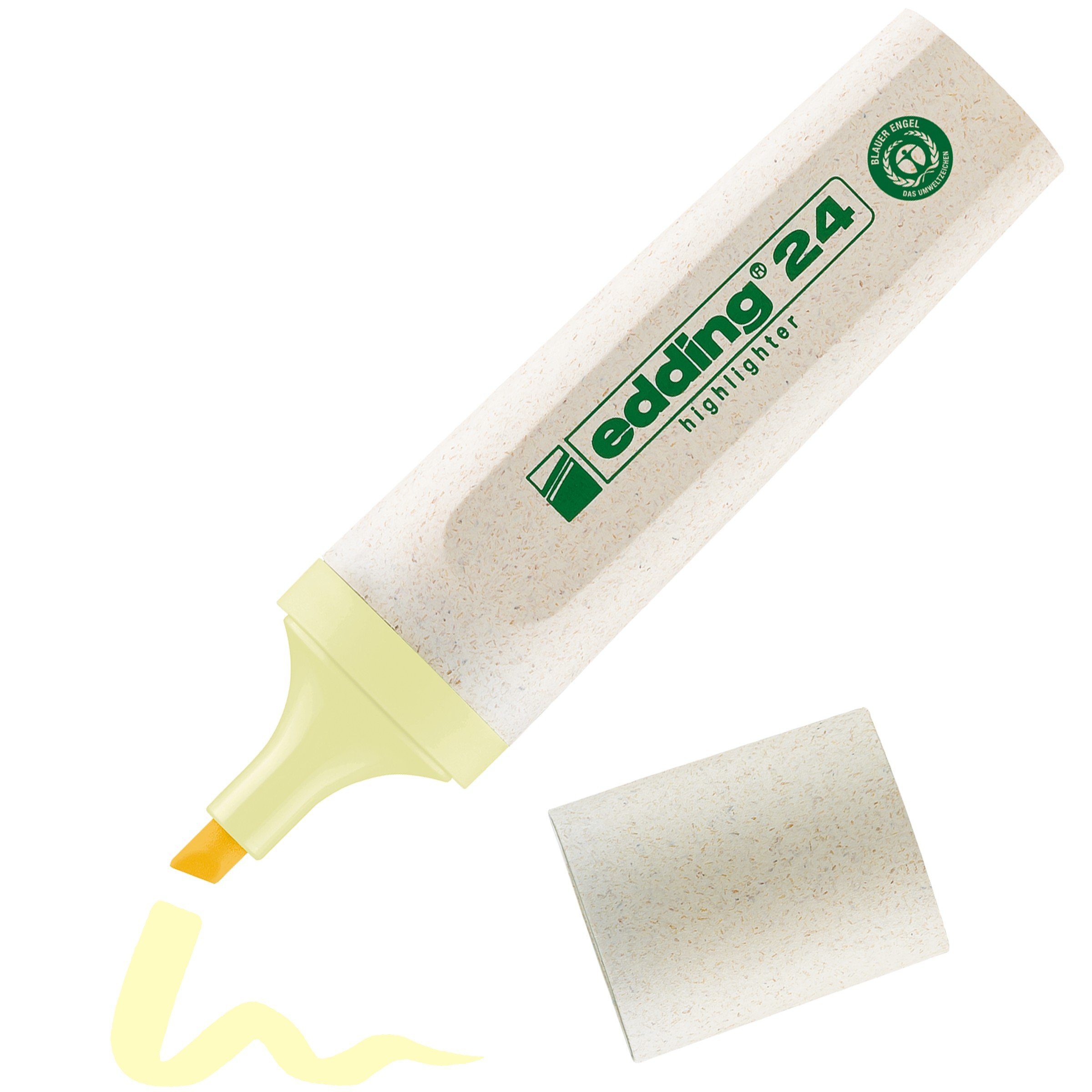 edding Marker Edding Textmarker e-24 EcoLine pastellgelb