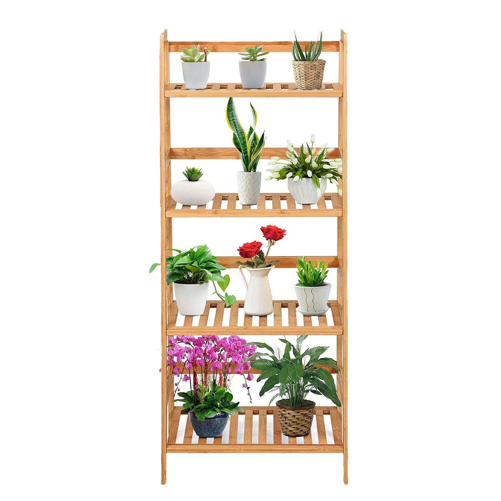 KOMFOTTEU Blumenständer, 4 Etagen Leiterregal aus günstig online kaufen
