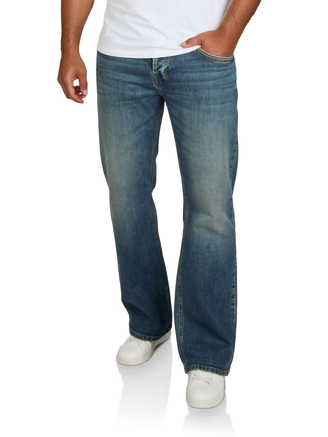 riverso Bootcut-Jeans Herren Jeanshose RIVAlan Bootcut Fit Denim Hose mit Stretch