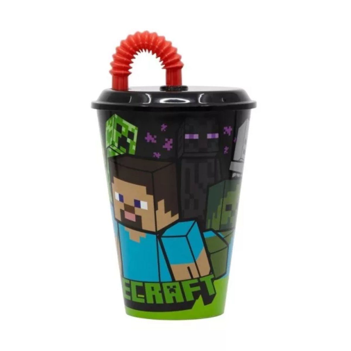 Minecraft Trinkflasche Minecraft-Strohbecher 430 ml