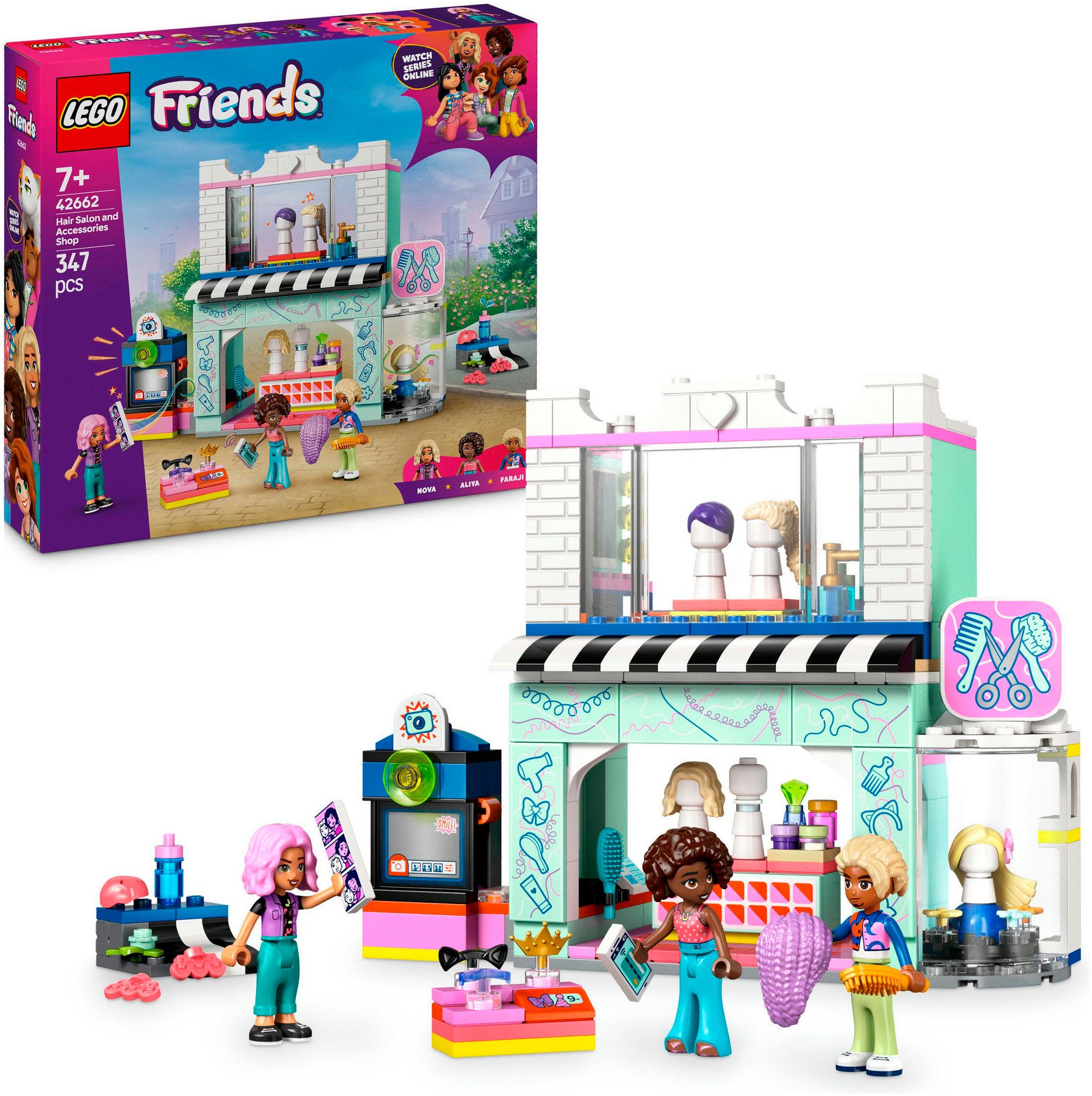LEGO® Friseursalon (42662), LEGO Friends Konstruktionsspielsteine, (347 St) günstig online kaufen