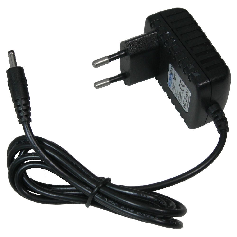 Trade-Shop Ladegerät passend für Dymo Labelmanager Letratag LT-100H LT-100T LM160 Netzteil (5,5 x 2,1 mm / Ladegerät / Ladekabel)