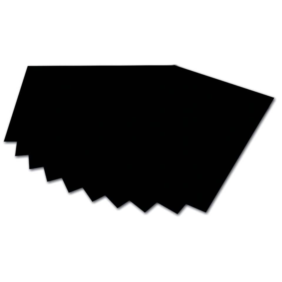 Folia Drucker- und Kopierpapier 10x Folia 6790E Tonpapier 50 x 70 cm schwarz