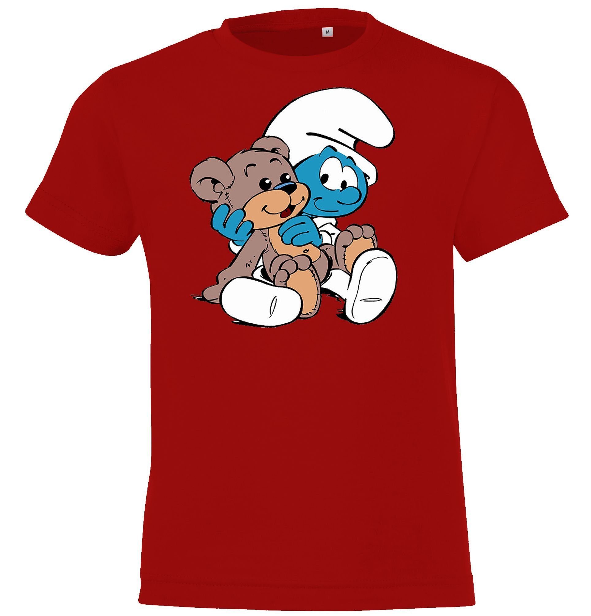 Print-Shirt Kinder T-Shirt Modell Baby Schlumpf