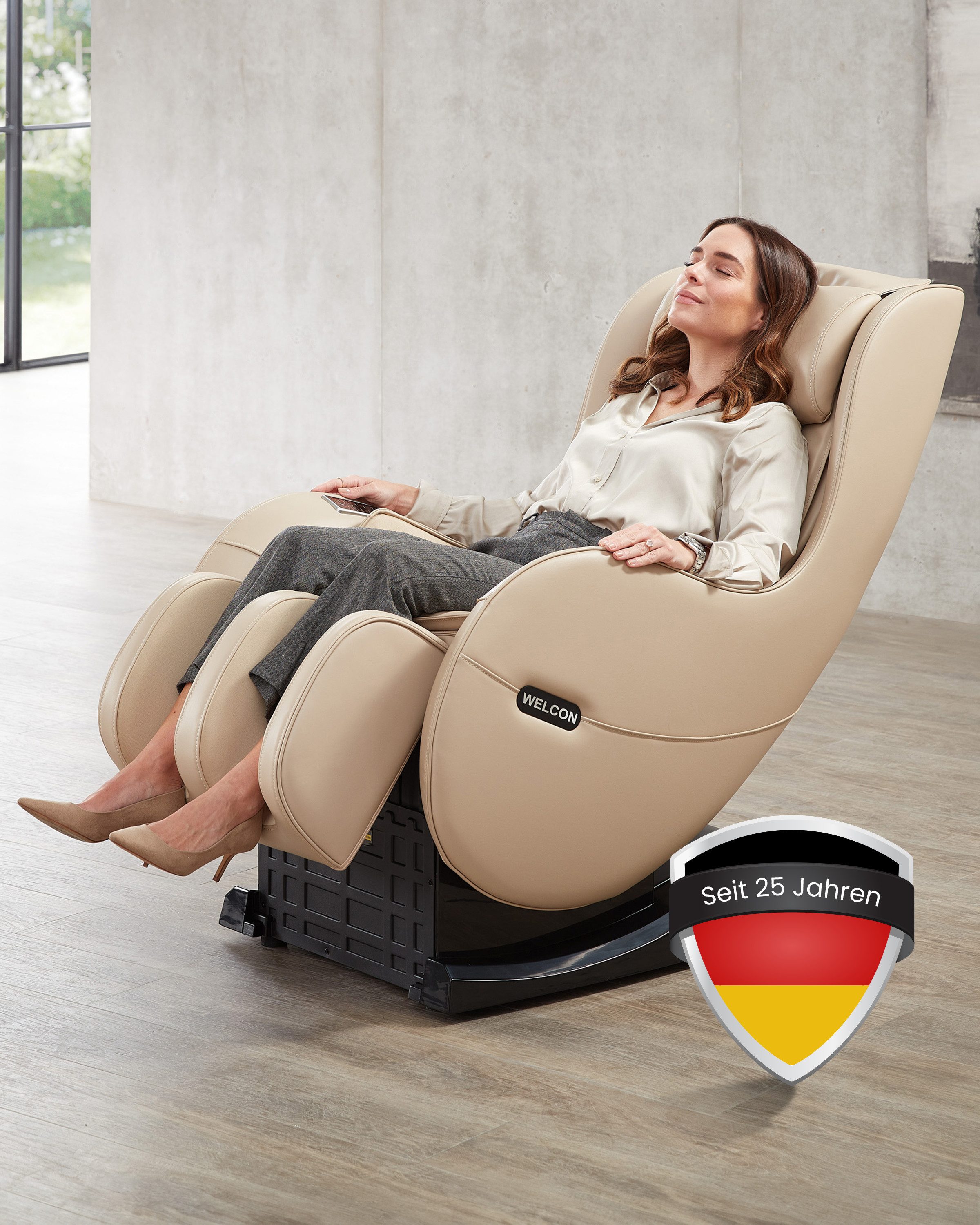 WELCON Massagesessel WELCON Massagesessel EASYRELAXX in beige, braun, schwa günstig online kaufen