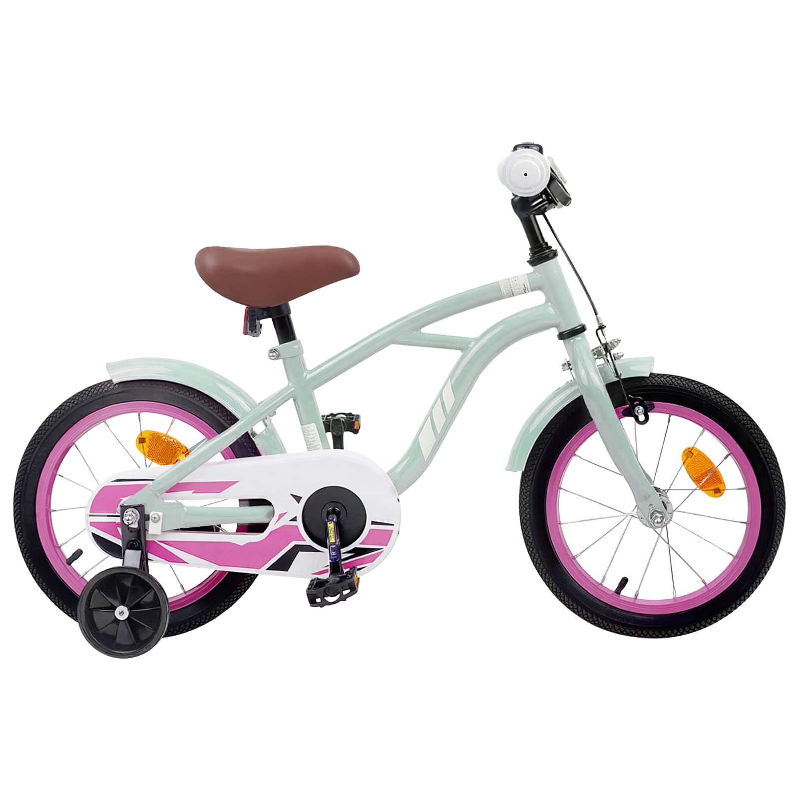 vidaXL Kinderfahrrad 90 x 49 x 67,5 cm Kinderfahrrad 12 Zoll für 2-4 Jahre alt Hellgrün Stü