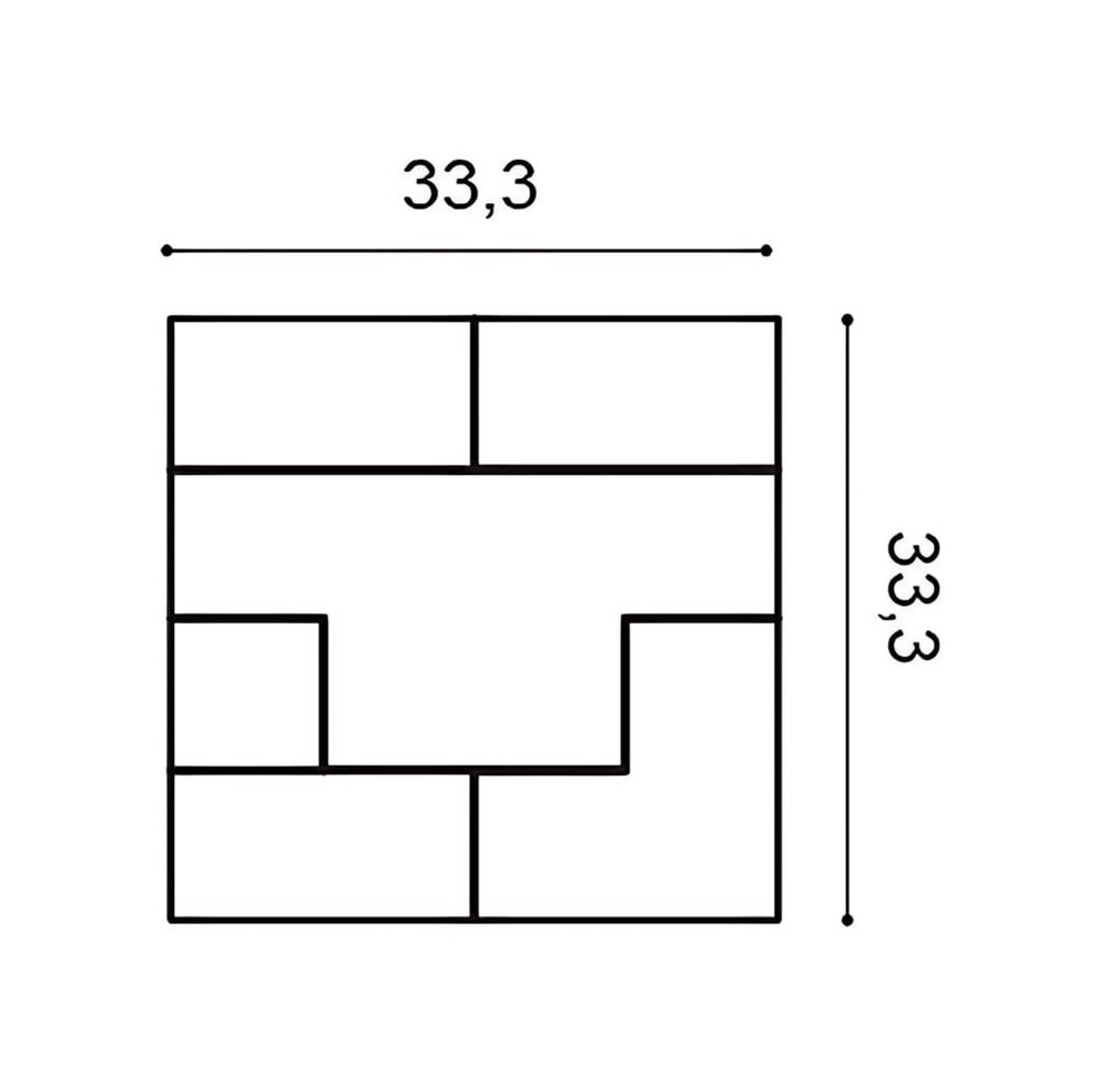 Thumbnail - Orac Decor 3D Wandpaneel W103 MODERN CUBI 3D Wandpaneel Zierlement, BxL: 33.3x33.3 cm, 0.11 qm, (Dekorpaneel, 1-tlg., CU...