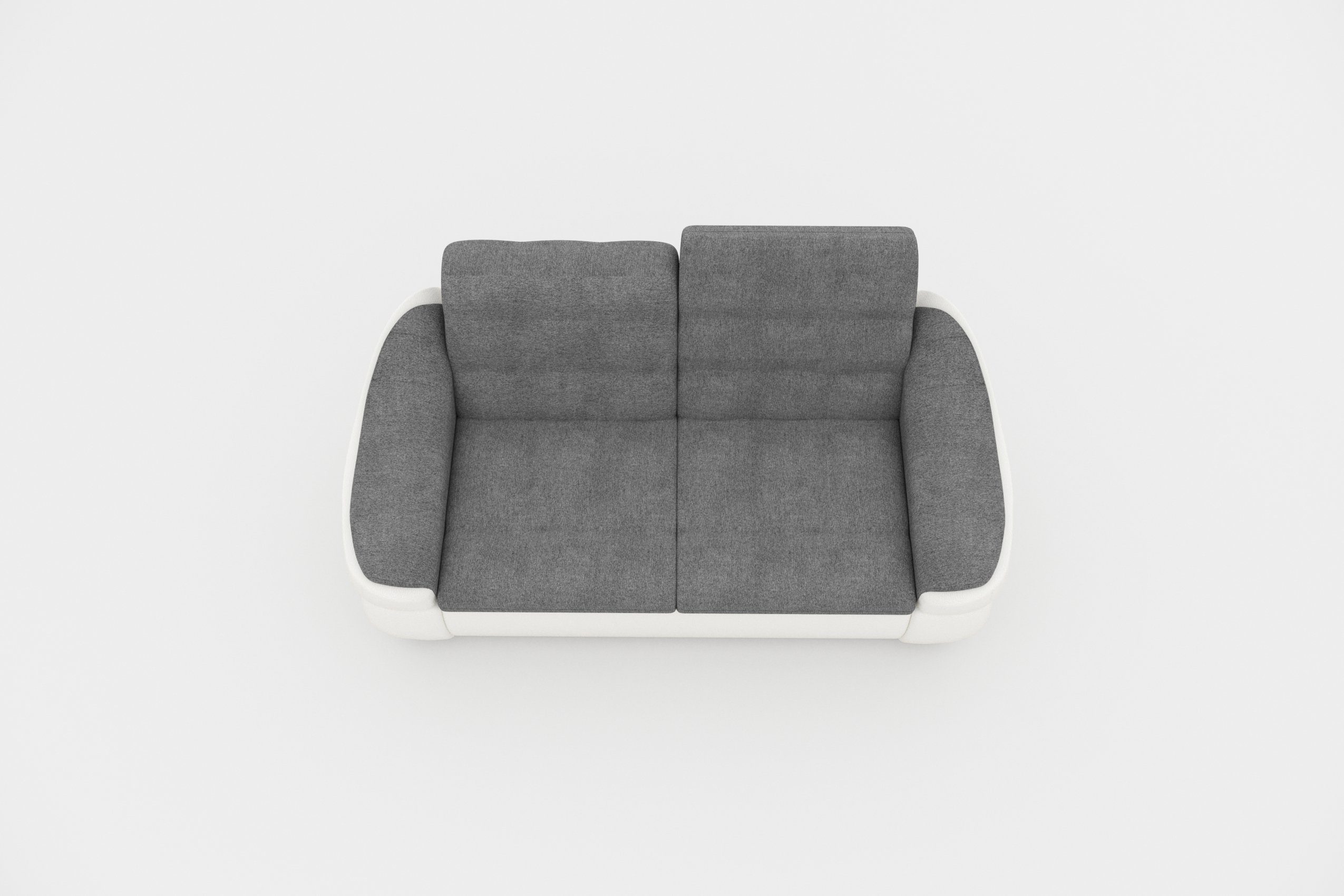 Sitzkomfort Sofa, stellbar, und mit 2-Sitzer, mit Steppung, im 3-Sitzer Raum Armlehnen Stylefy frei Alisa, Rückenlehne,