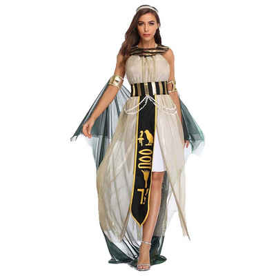 DRSEON König-Kostüm Altes Ägypten Pharaonen Kleopatra Königin Halloween Rave