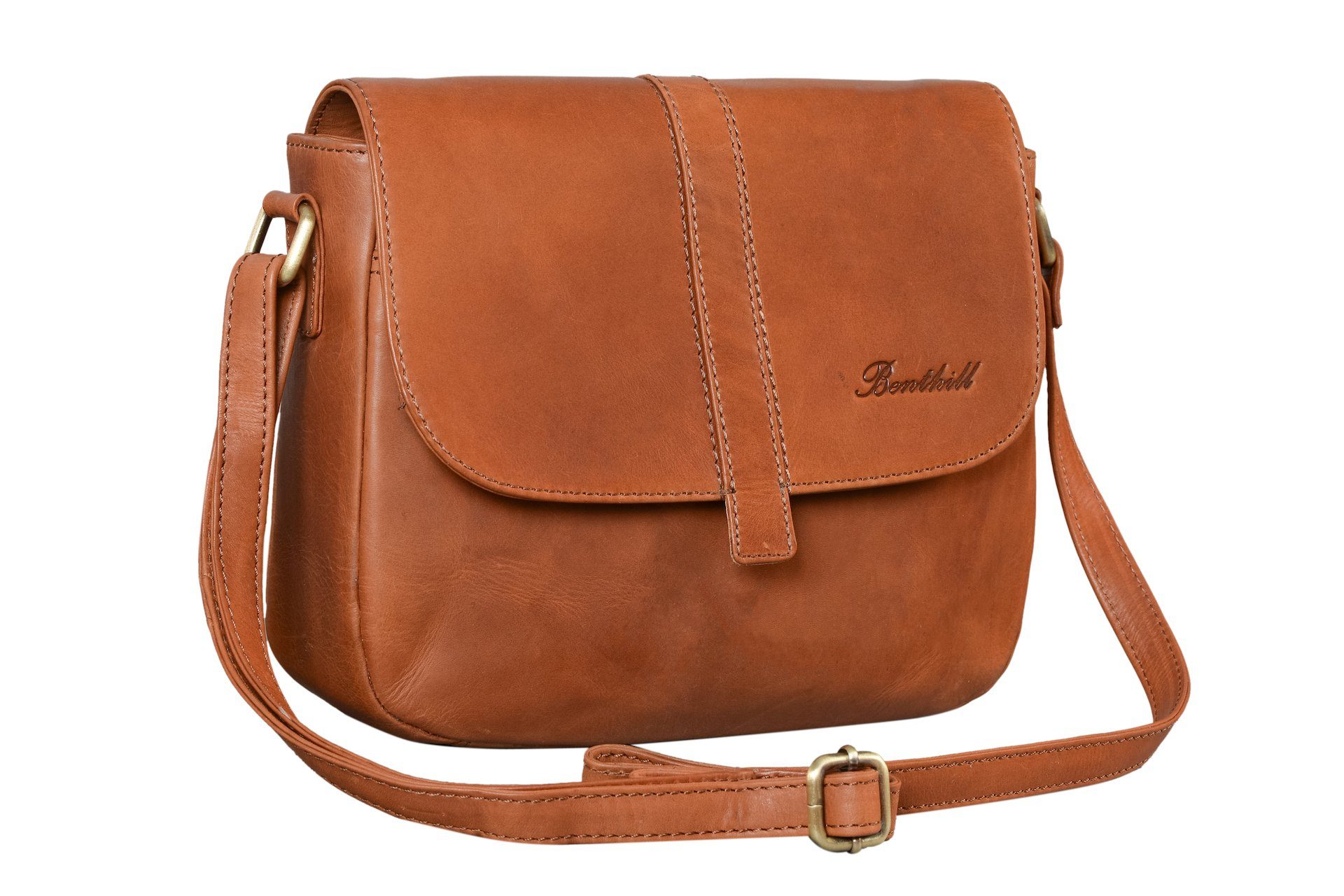 Benthill Umhängetasche Damen Echt Leder Tasche günstig online kaufen