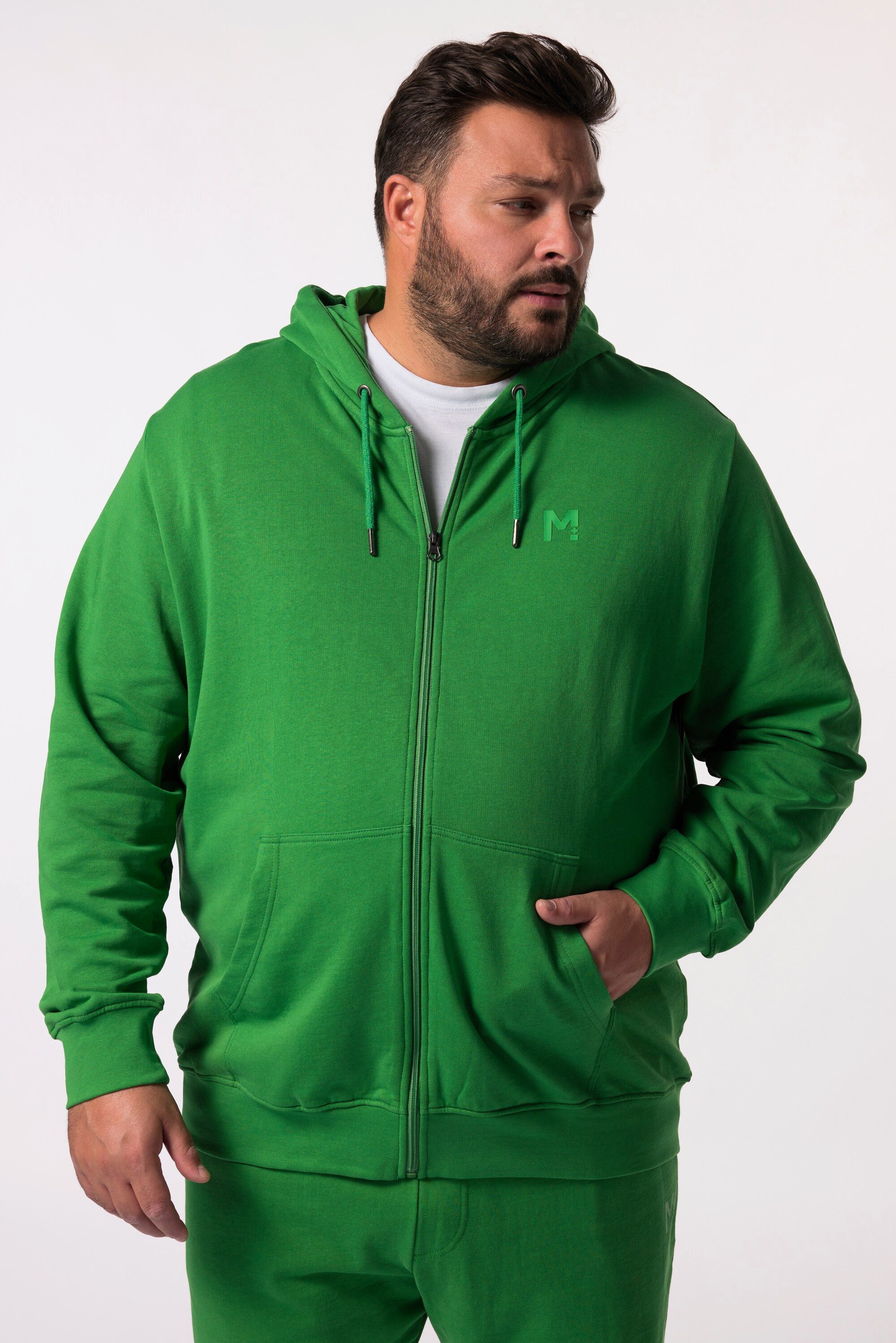 Men Plus Sweatshirt Men+ Kapuzen-Sweatjacke Basic günstig online kaufen