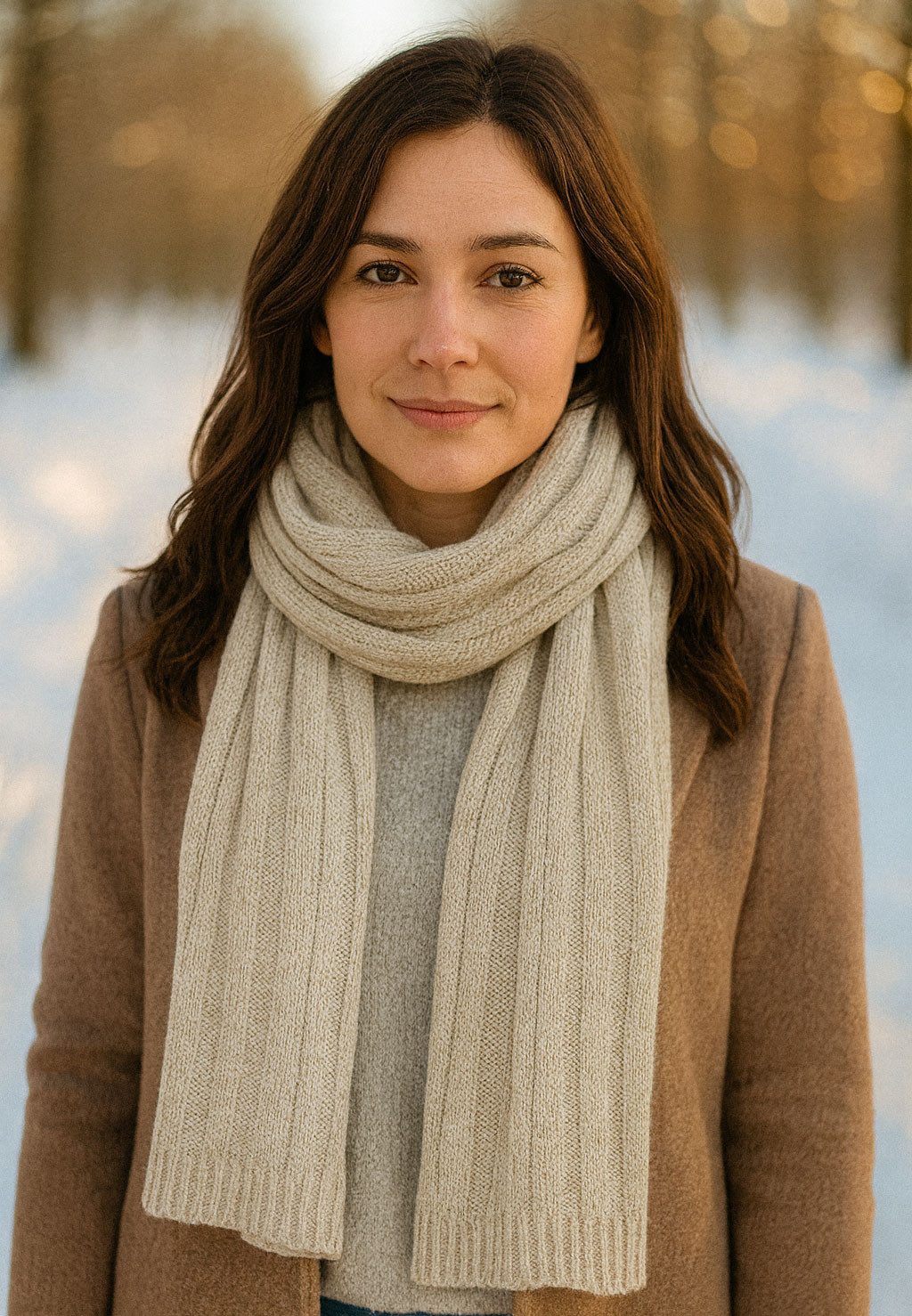 Faera Strickschal, (1-St), Winterschal Strickschal für Damen und Herren Schal Strick Winter
