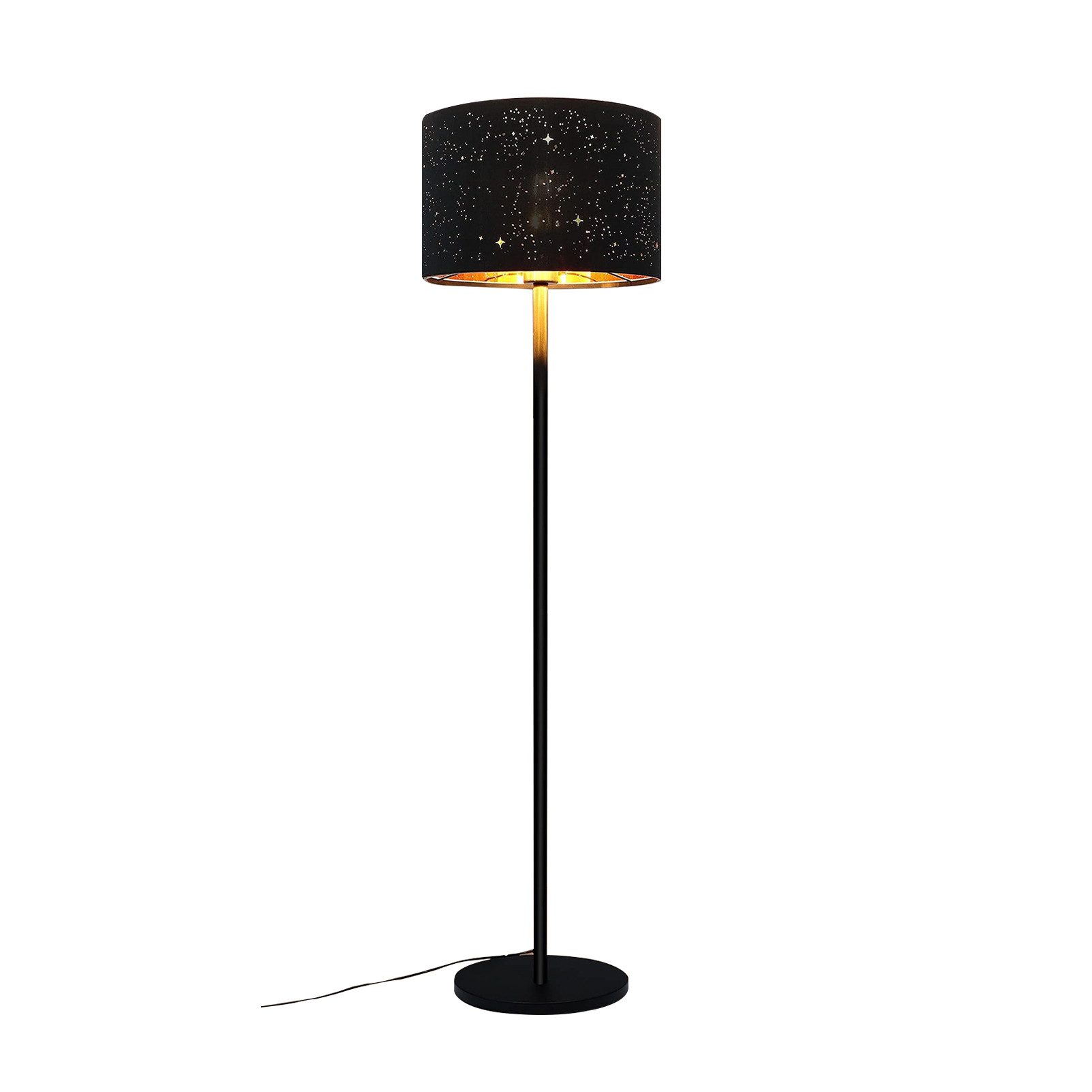 Stehlampe Modern Stehleuchte aus Stoff E27 Fassung Wohnzimmer