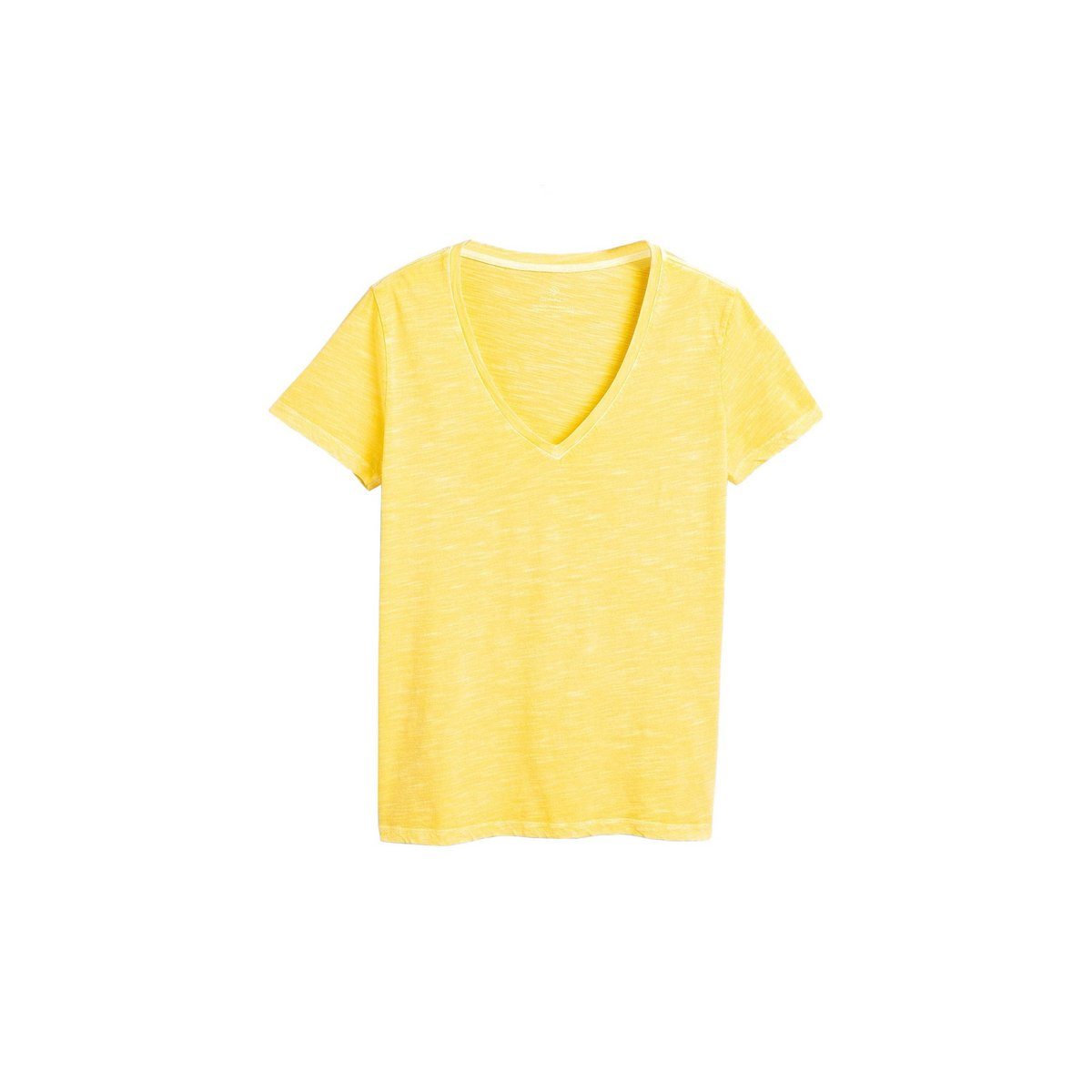 Gant V-Shirt gelb regular (1-tlg)