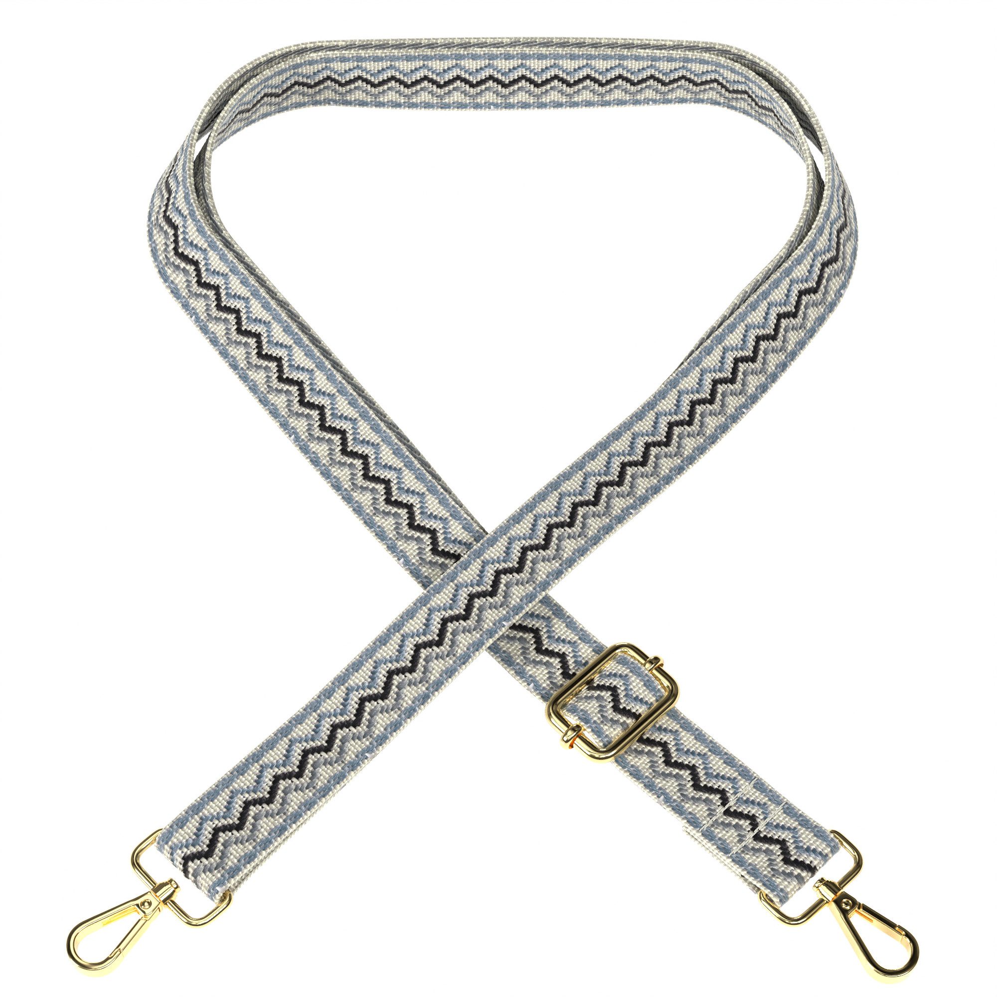 EAZY CASE Плечевые ремни Ersatz Сумкиriemen Boho Style Ersatzband für Сумки Schulterband DIY Handtaschenband Wave Blau