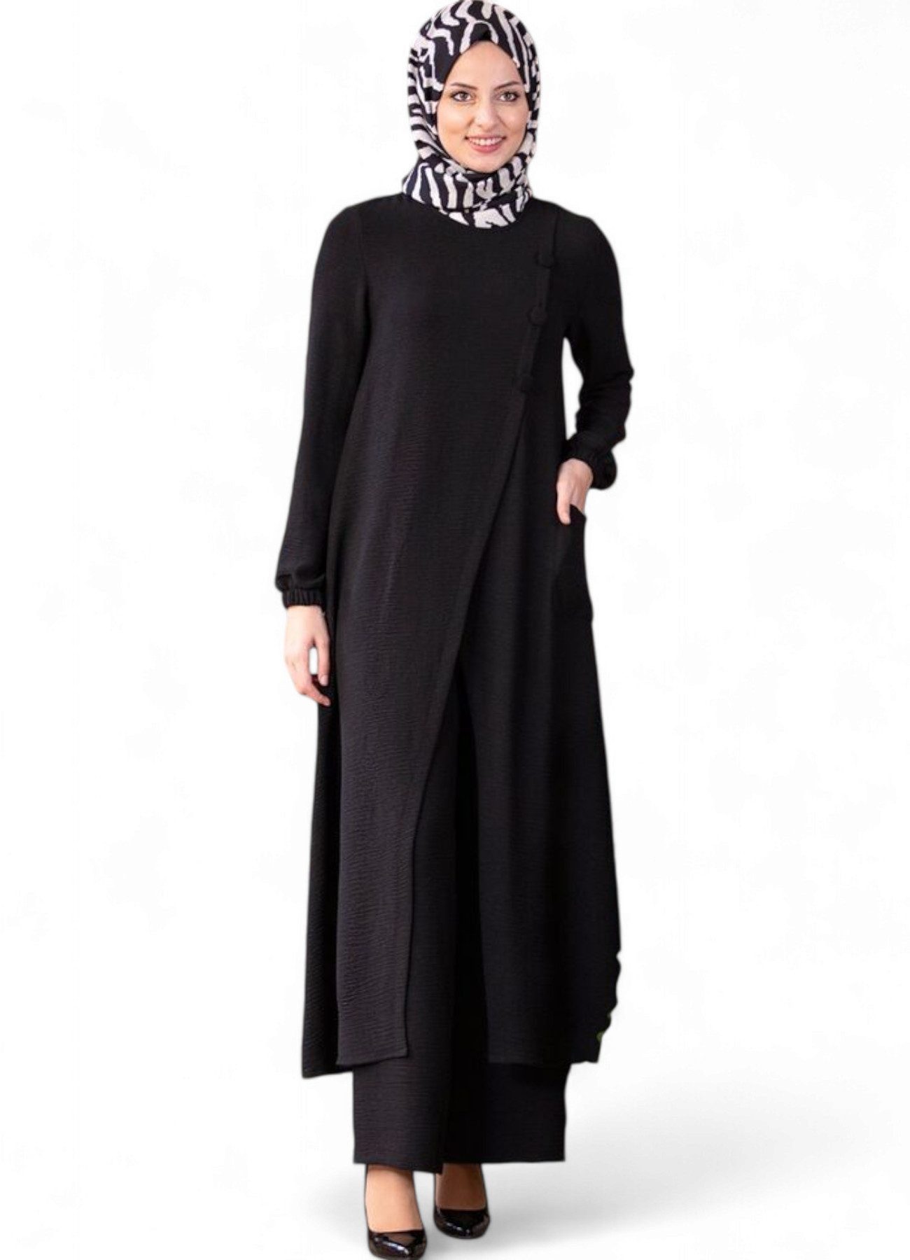 Modavitrini Longtunika Eleganter Damen Zweiteiler mit günstig online kaufen