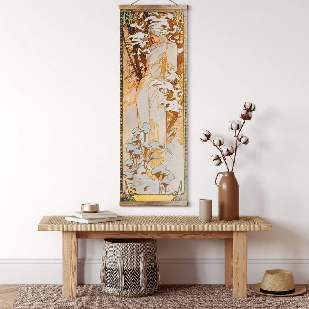K&L Wall Art Leinwandbild Vintage Stoffbild günstig online kaufen